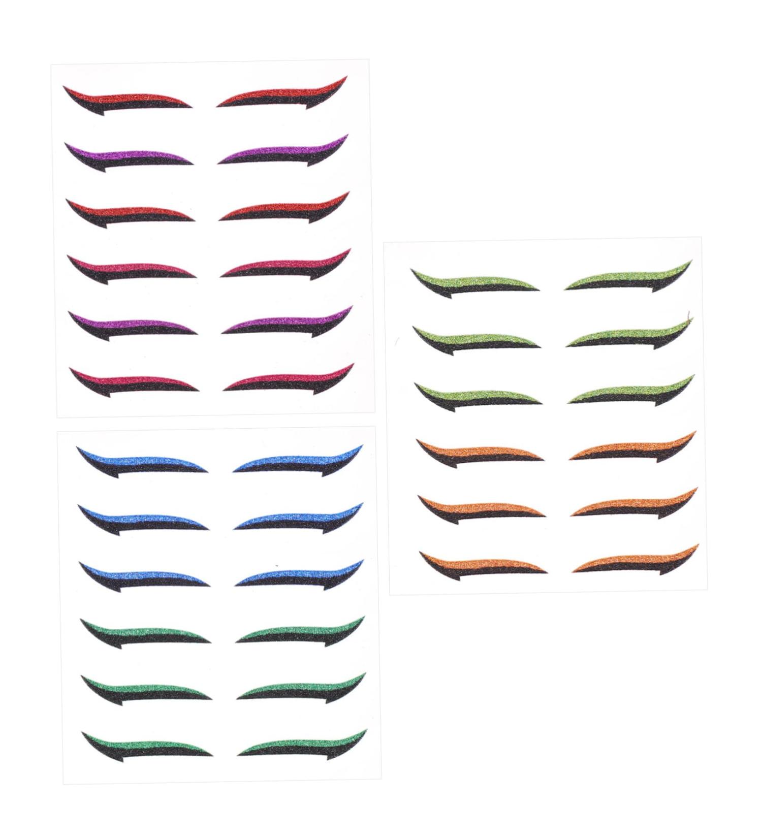 Mipcase 18 Pairs Anti Sweat Eyeliner Eyeshadow Instant Eyeliner Stickers Eye Line Strip Sticker Water Proof - Buy Online on GoSupps.com