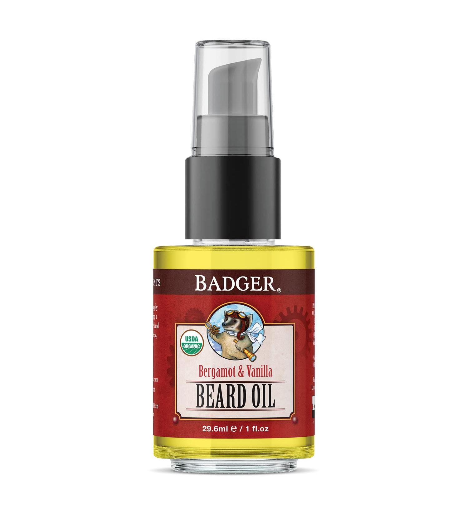 Badger Company Organic Beard Oil - Navigator | 1 fl oz (29.6 ml) - Natural Grooming Essential - Buy Online on GoSupps.com