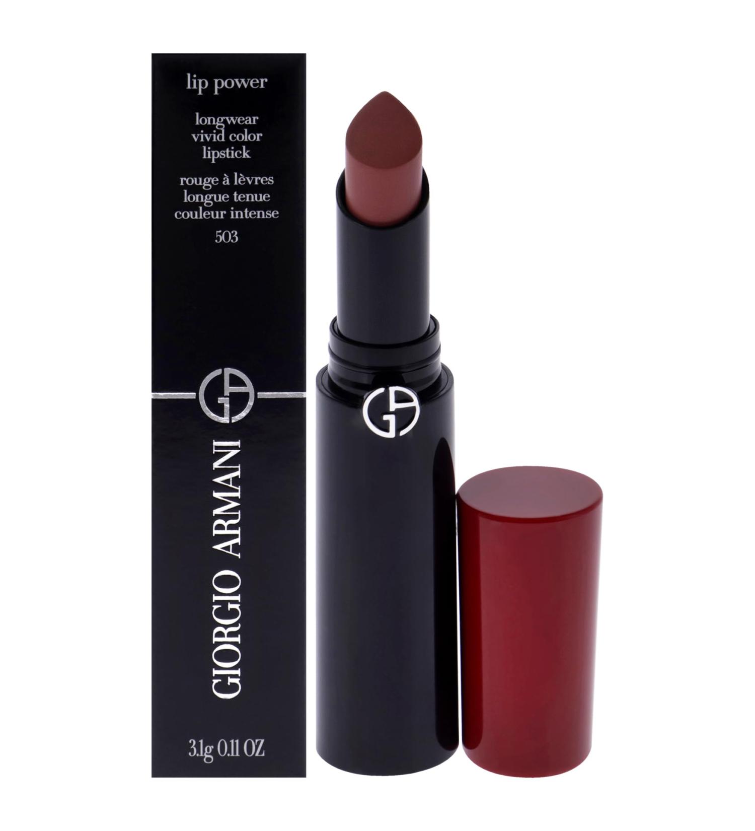 Buy Giorgio Armani Lip Power Longwear Lipstick 503 Eccentrico - Vivid Pink Color | 0.11 oz | International Shipping Available - Buy Online on GoSupps.com