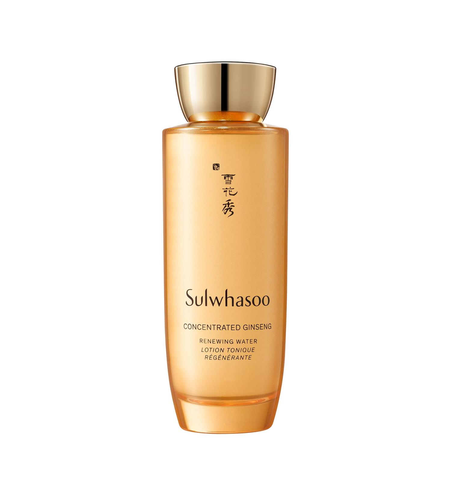 Sulwhasoo Concentrated Ginseng Renewing Water | Hydrating Korean Face Toner for Anti-Aging Wrinkle Improvement & Firmness | Niacinamide Hyaluronic Acid - 5.07 fl. oz - Buy Online on GoSupps.com