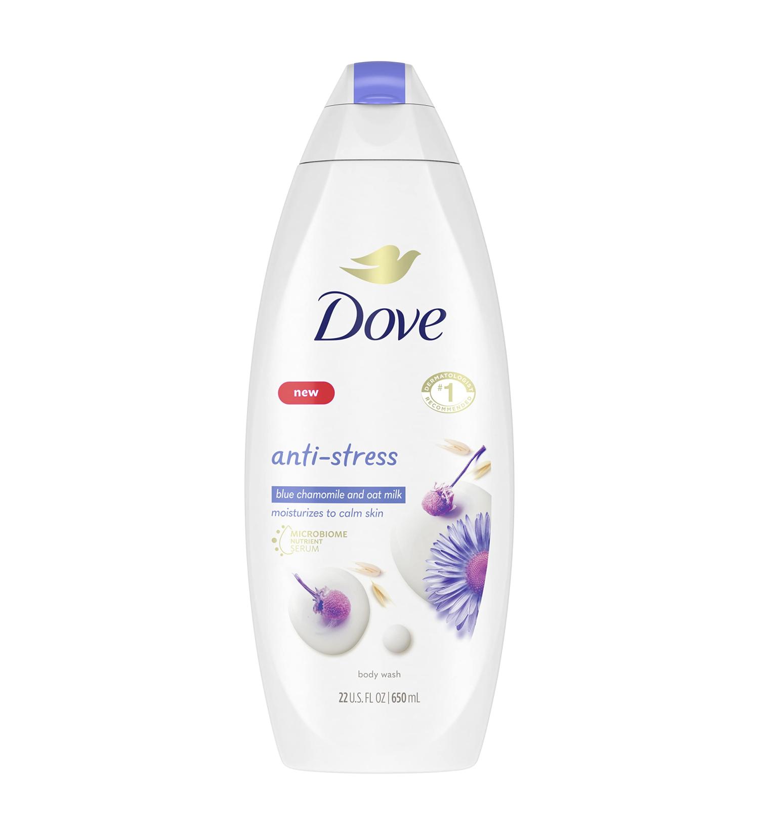 Dove Sulphate-Free Body Wash with Blue Chamomile & Oat Milk Scent - 22 oz - Buy Online on GoSupps.com