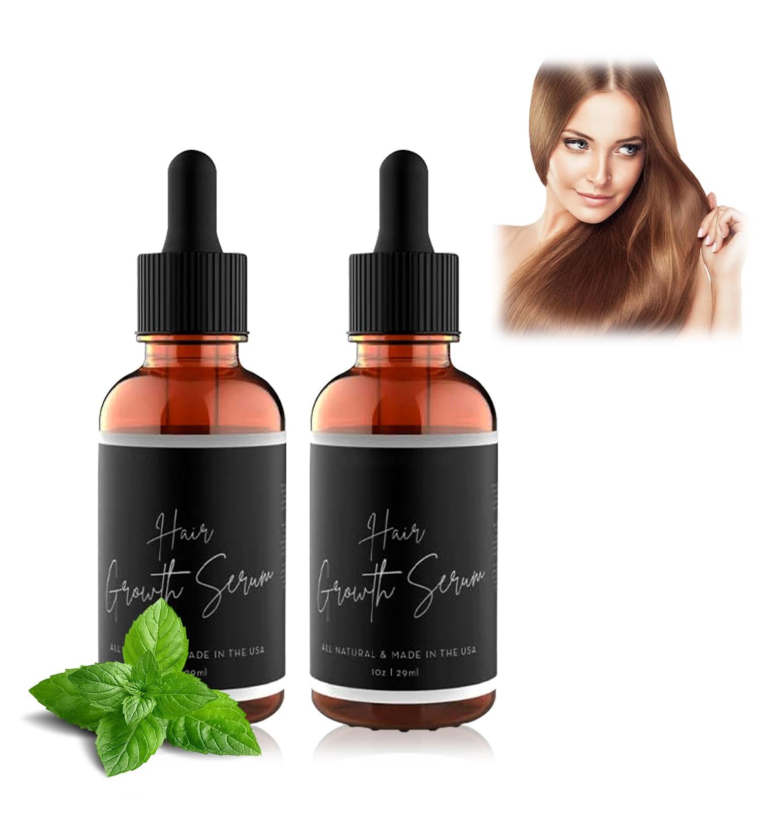Allurium Hair Growth Serum for Black Women | Organic Herbal Formula & Natural Vitamins | Chemical-Free (2pcs - Buy Online on GoSupps.com