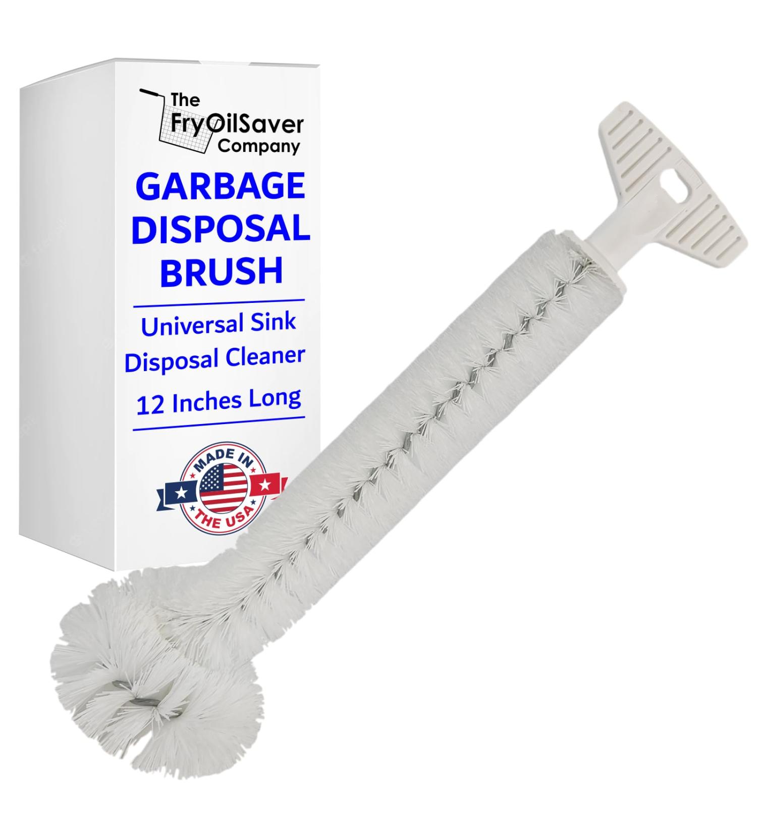 Universal Garbage Disposal Cleaner & Deodorizer | FryOilSaver Co | Made in USA | 12" Sink & Drain Brush for Odor Elimination - Buy Online on GoSupps.com