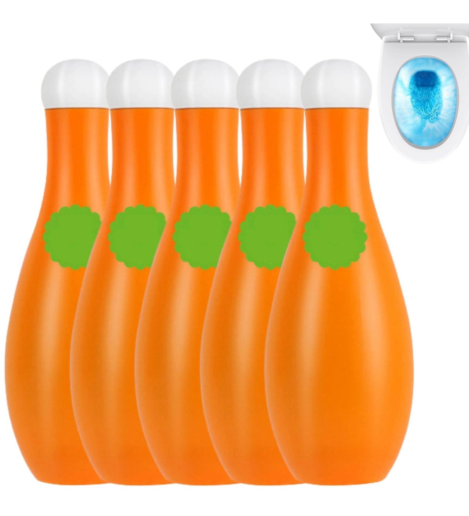 Bowling Blue Foam Toilet Bowl Cleaner Bottled Automatic Long Lasting Toilet Bowl Cleaner - Long Lasting Fragrance Lime Scale Removal Toilet Tank All Purpose Cleaner 5pcs - Buy Online on GoSupps.com