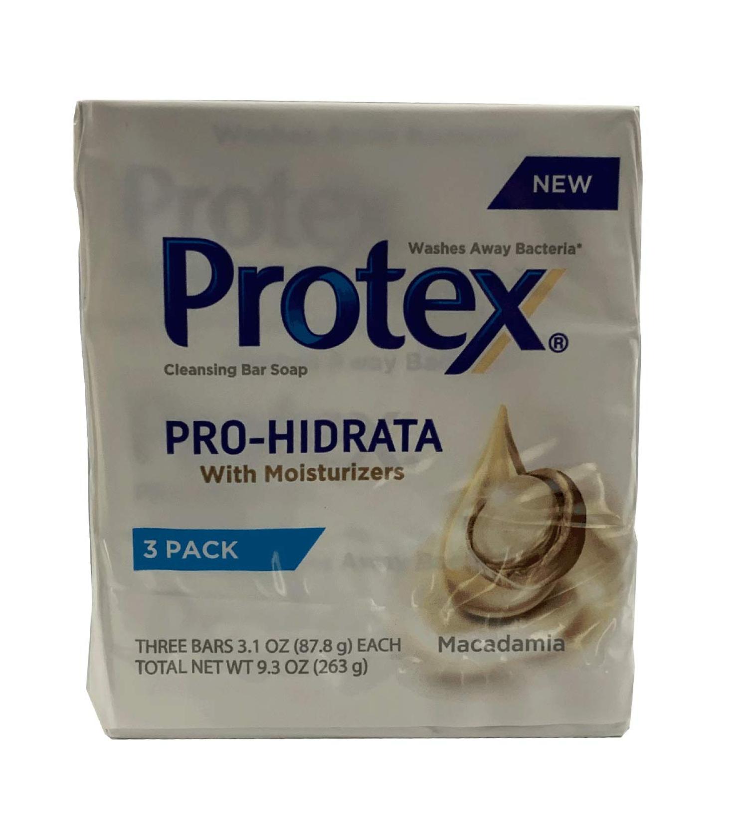 Protex Antibacterial Soap Jabon Macadamia 3 Bars