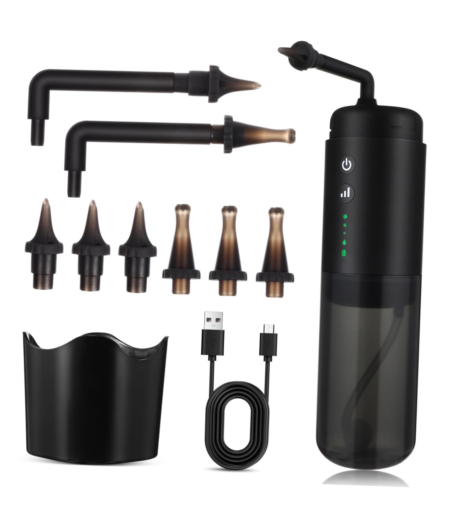 FOMIYES Automatic Electric Ear Cleaner Spray Inner Ear Cleaning Device Multiple Nozzles Water Tank Easy and Wax Removal - Buy Online on GoSupps.com