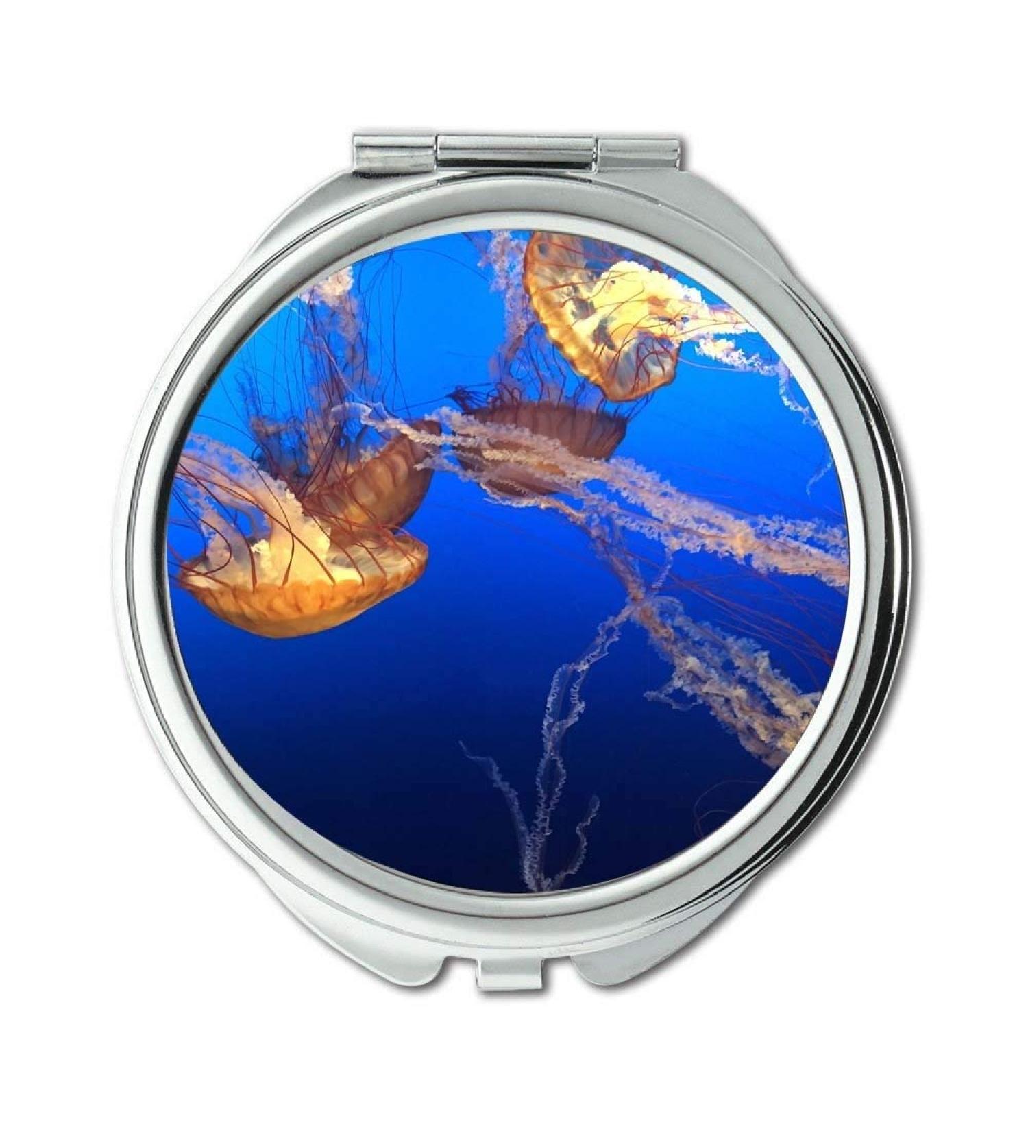 Mirror makeup mirror jellyfish nature ocean pocket mirror portable mirror - Buy Online on GoSupps.com