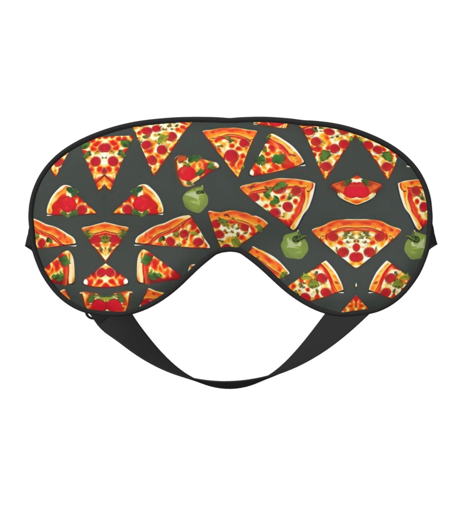 SSIMOO Pizza Pattern Eye Mask - Soft Breathable Sleep Mask for Women | Perfect for Travel & Relaxation - Buy Online on GoSupps.com