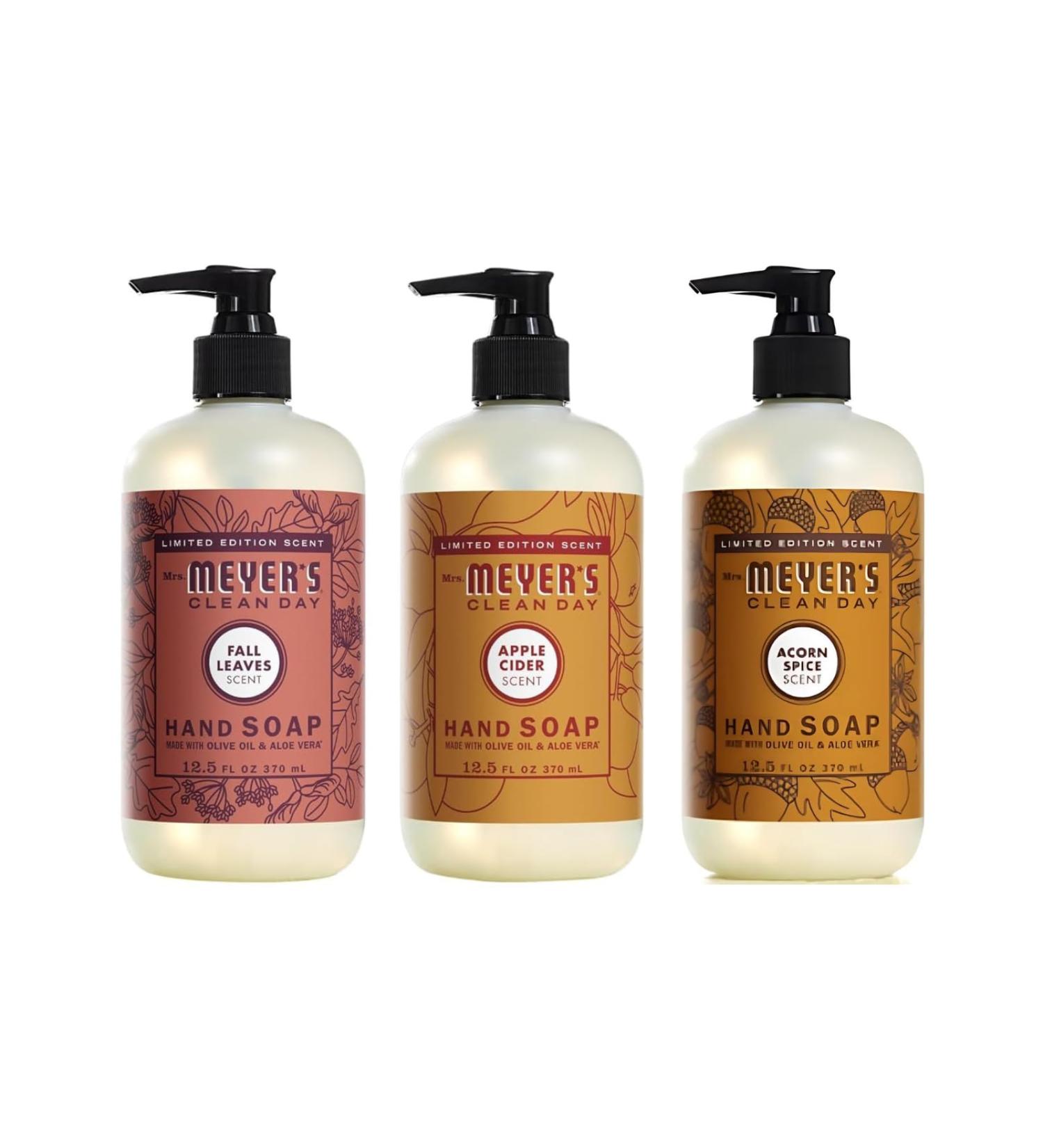 Mrs. MEYER'S CLEAN DAY Fall Scent Variety Pack (Apple Cider + Acorn Spice + Fall Leaves) Apple Cider + Acorn Spice + Fall Leaves 37.5 Fl Oz (Pack of 1) - Buy Online on GoSupps.com
