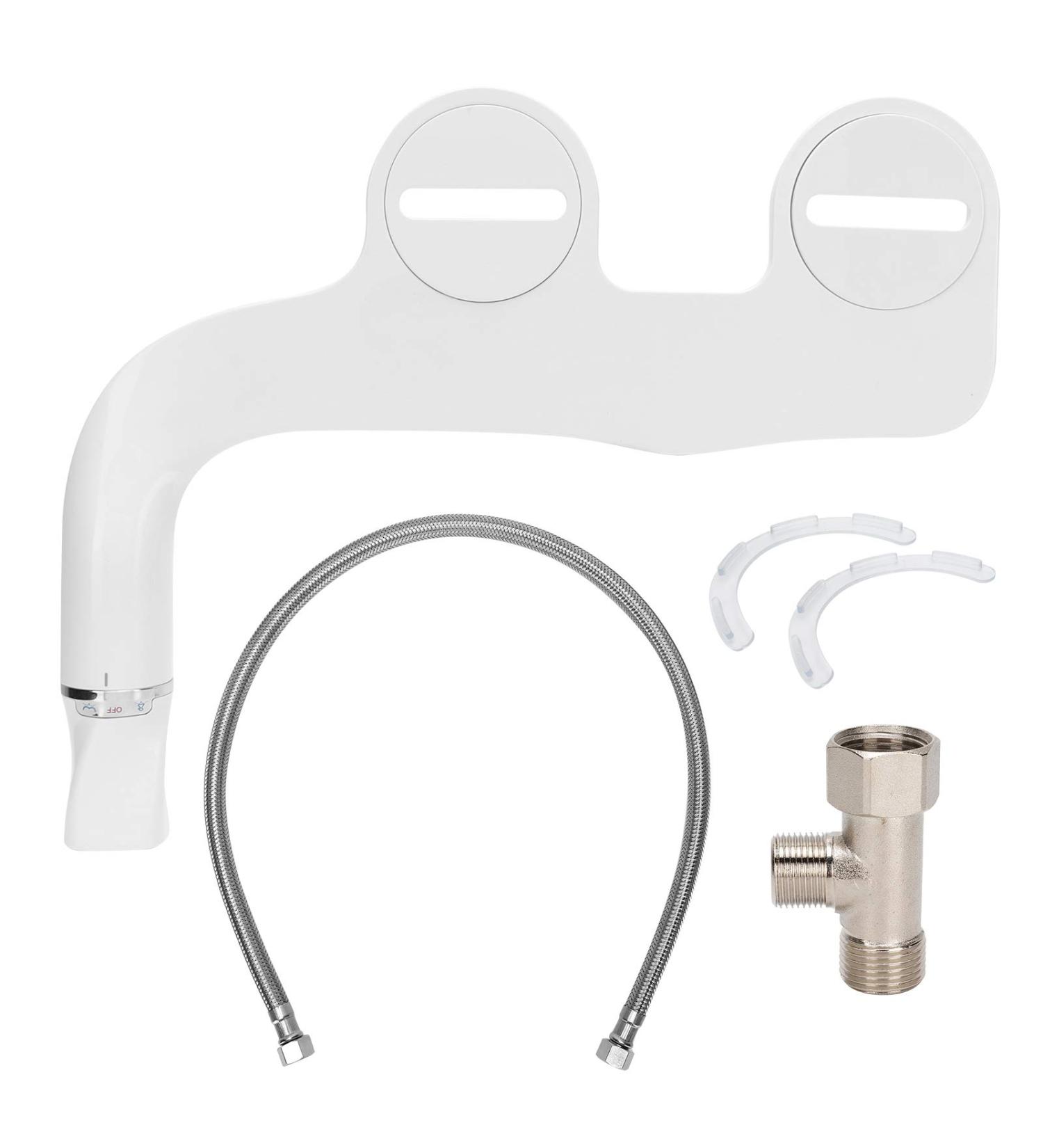 Non Electric Bidet G3/8 - Bathroom Bidet Seat Attachment with Double Nozzle & Water Spray for Efficient Hygiene - Buy Online on GoSupps.com