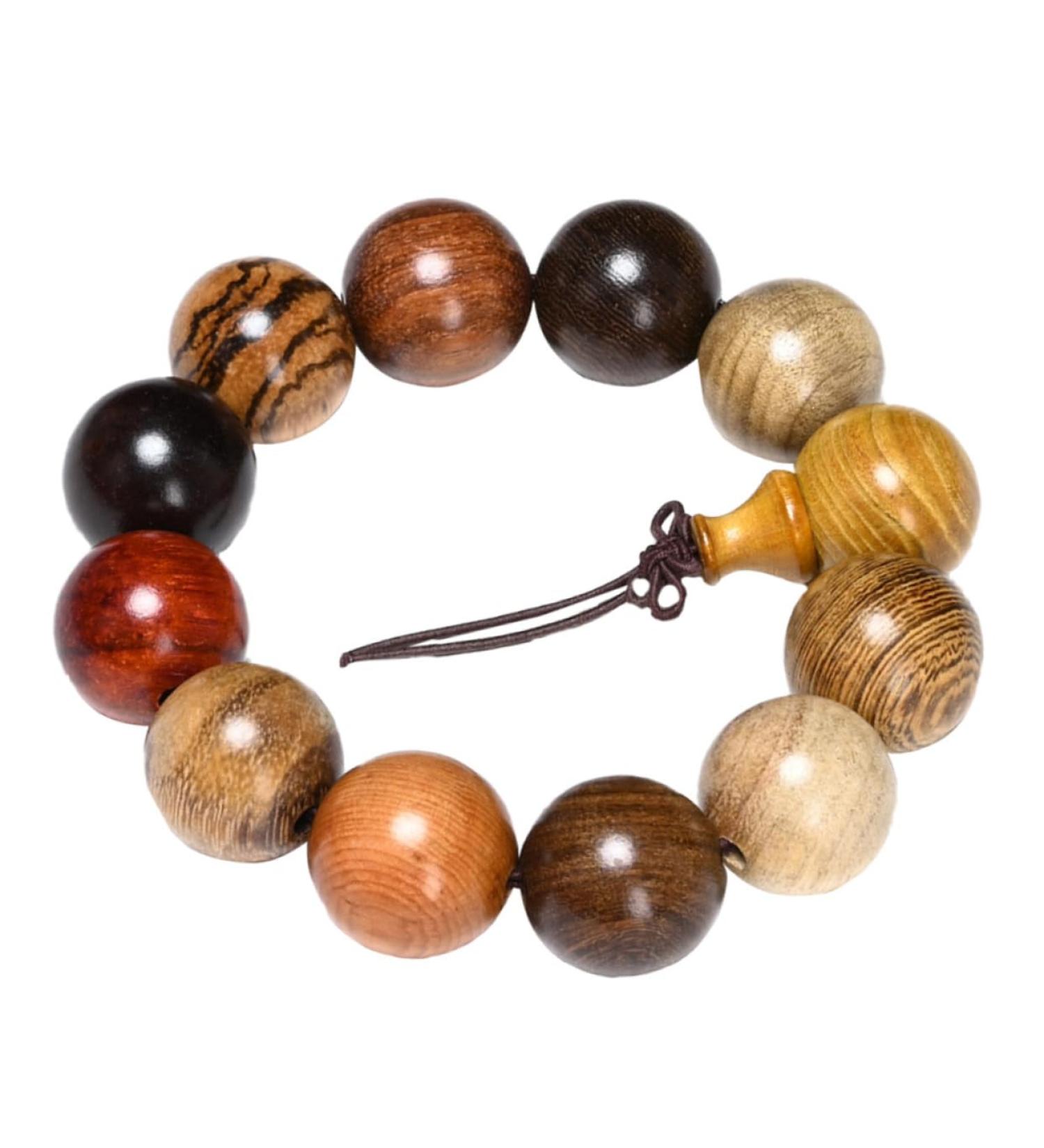 COLLBATH Sandalwood Beads Bracelet Multicolor Bead Bracelet Mens Necklace Stretchy Choker Necklace Buddha Bead Bracelet Bonding Bracelets for Couples Good Mood Wooden Bracelet Multi-jewel 2x2cm Assorted Color f - Buy Online on GoSupps.com
