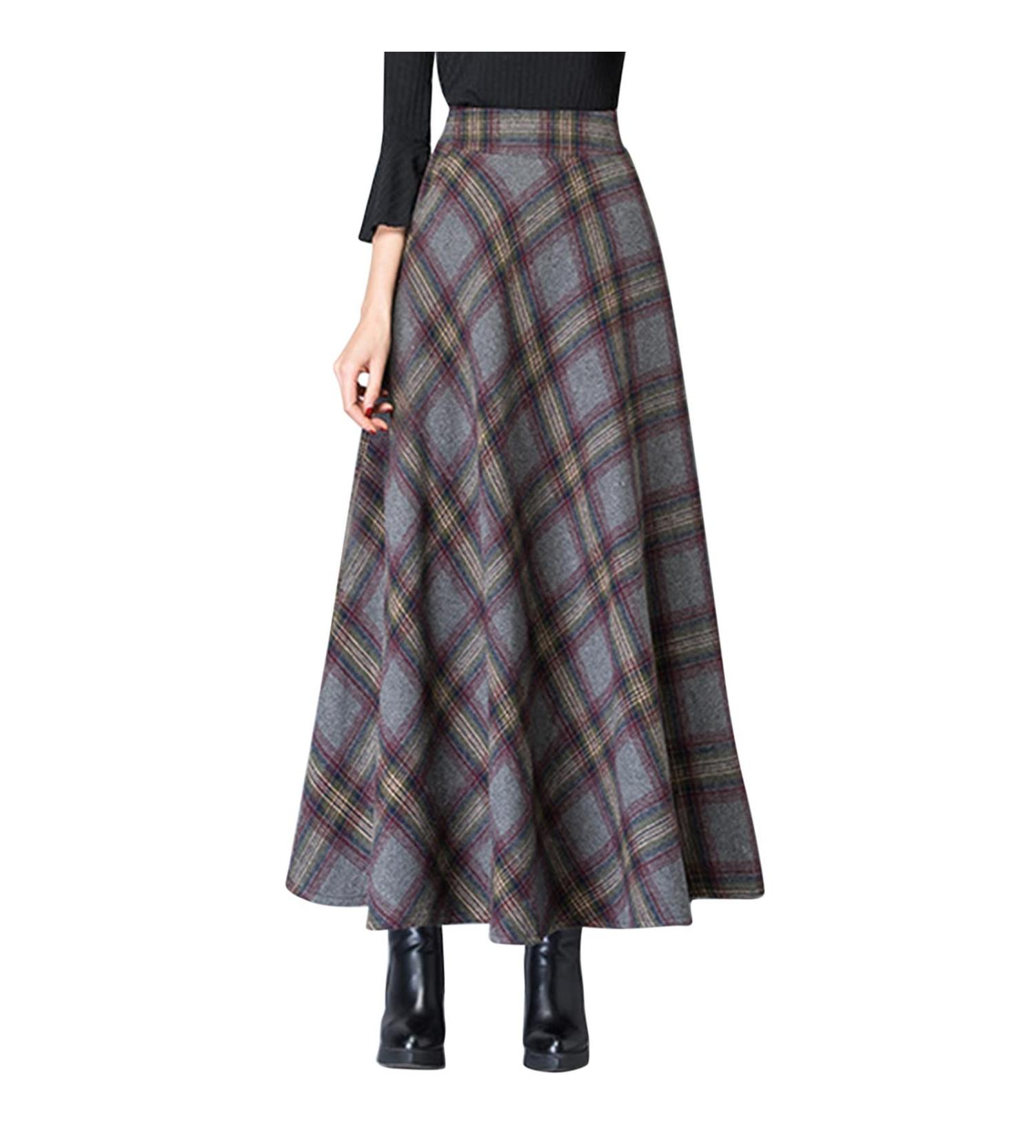 Shop Women's Short Black A-Line Beach Skirt - Elegant Long Dress with High Elastic Waist & Vintage Flower Design - Buy Online on GoSupps.com