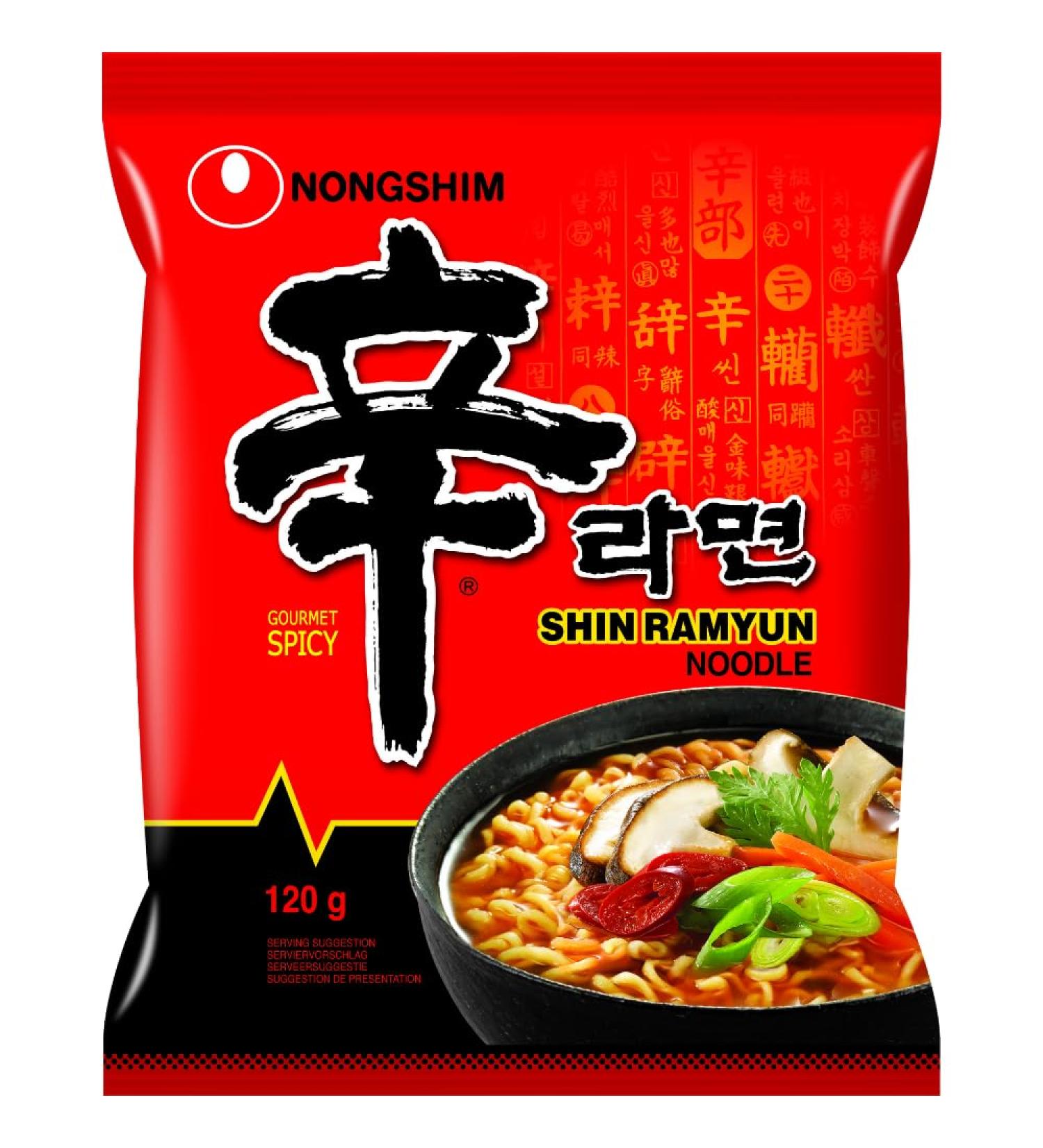 Buy NONGSHIM Shin Ramyun Instant Noodles 120g | Authentic Korean Noodles | Fast International Shipping - Buy Online on GoSupps.com