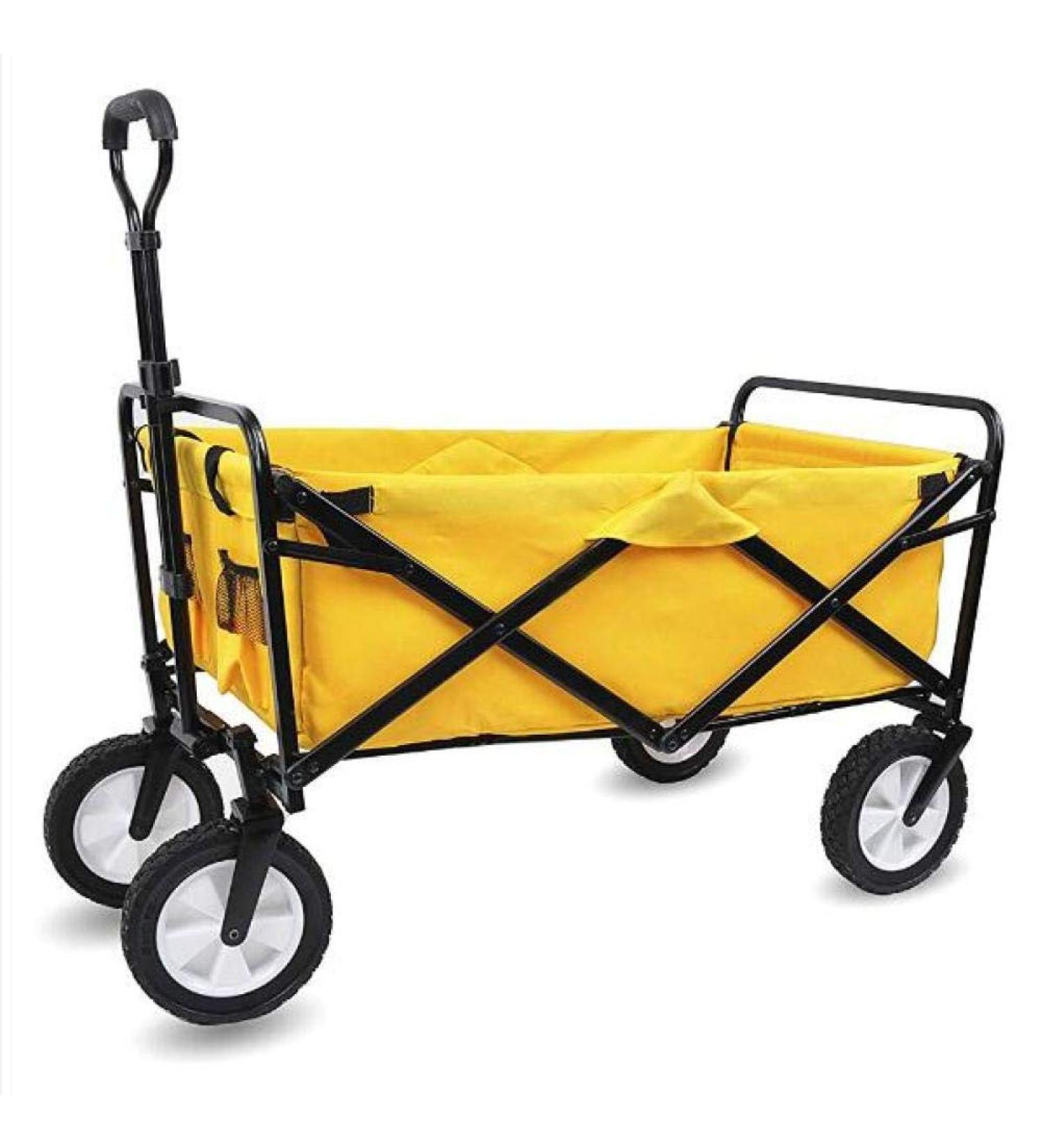 Collapsible Folding Wagon Utility Wagon Cart Outdoor Garden Camping Wagon Sports Wagon Heavy Duty - Buy Online on GoSupps.com