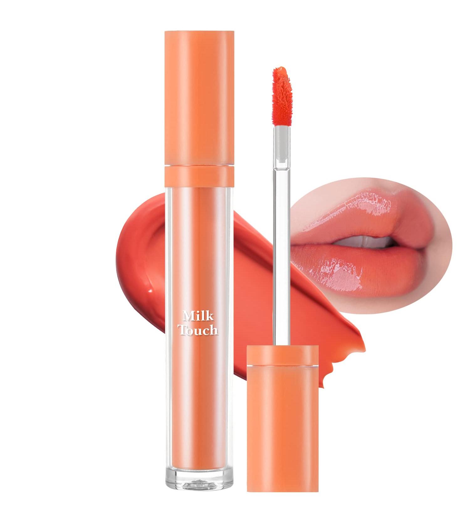 MILKTOUCH Glossy Jelly O Lip Tint (Peach Bear) - Intense Pigment Formula for Clear & Syrupy Finish, Long-Lasting Candy-Coated Gloss - 0.15 fl.oz - Buy Online on GoSupps.com