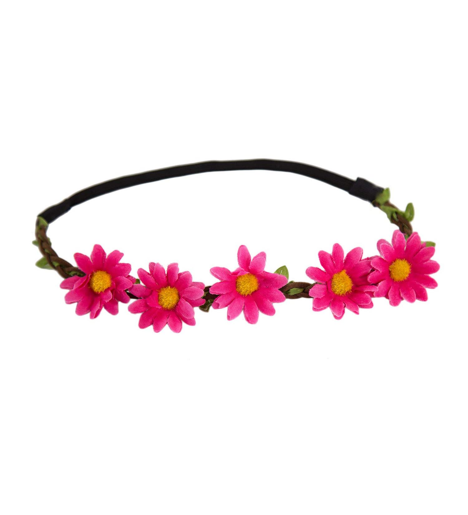 Oblique-Unique Flower Hairband | Bohemia Style Headpiece for Girls & Women | Color Selectable (Pink) - International Shipping Available - Buy Online on GoSupps.com