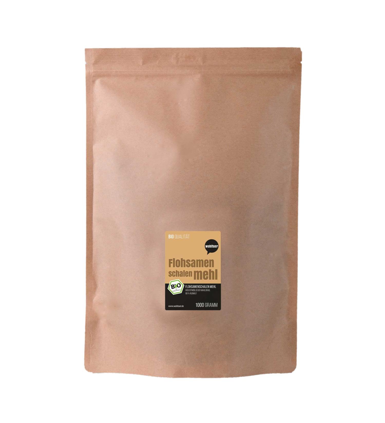 Boosy Organic Psyllium Shell Flour - 1000g | 99% Purity Gluten-Free Low-Carb | Premium Quality & Laboratory Tested - Buy Online on GoSupps.com