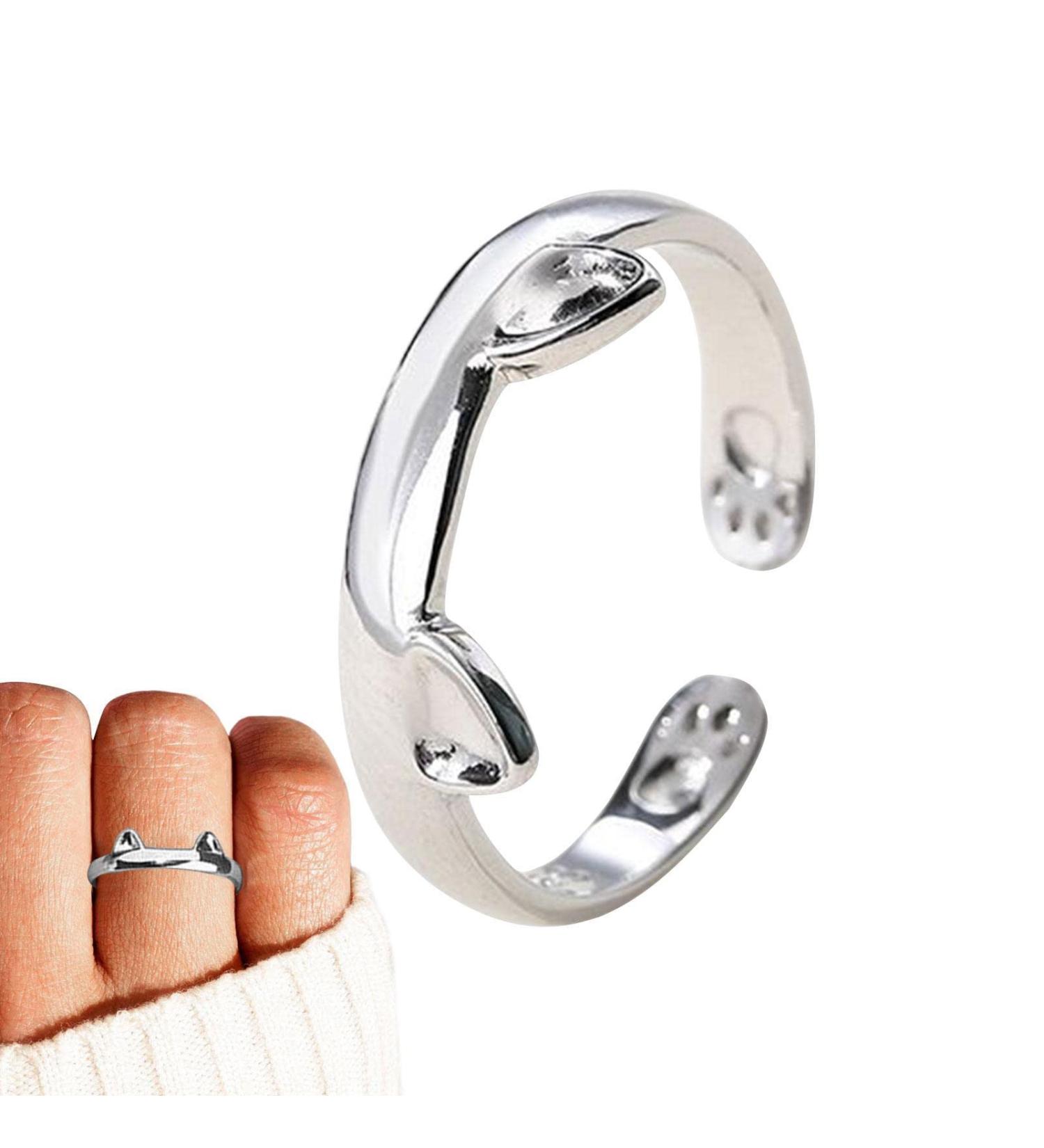 Shop Rosixehird Cat Rings & Open Design Earrings | Fashion Jewelry Gifts for Women Couples & Valentine's Day - Buy Online on GoSupps.com