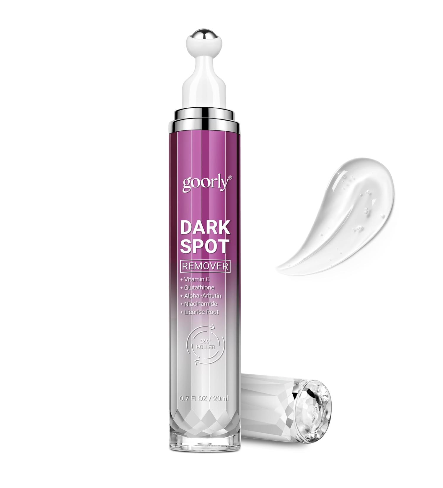 Dark Spot Remover for Face and Body Age Spot Sun Freckles Brown Corrector Serum Skin Care Face Serum with 360 Roller Contains Vitamin C Glutathione and Niacinamide for All Skin Types (0.7 Fl Oz) - Buy Online on GoSupps.com