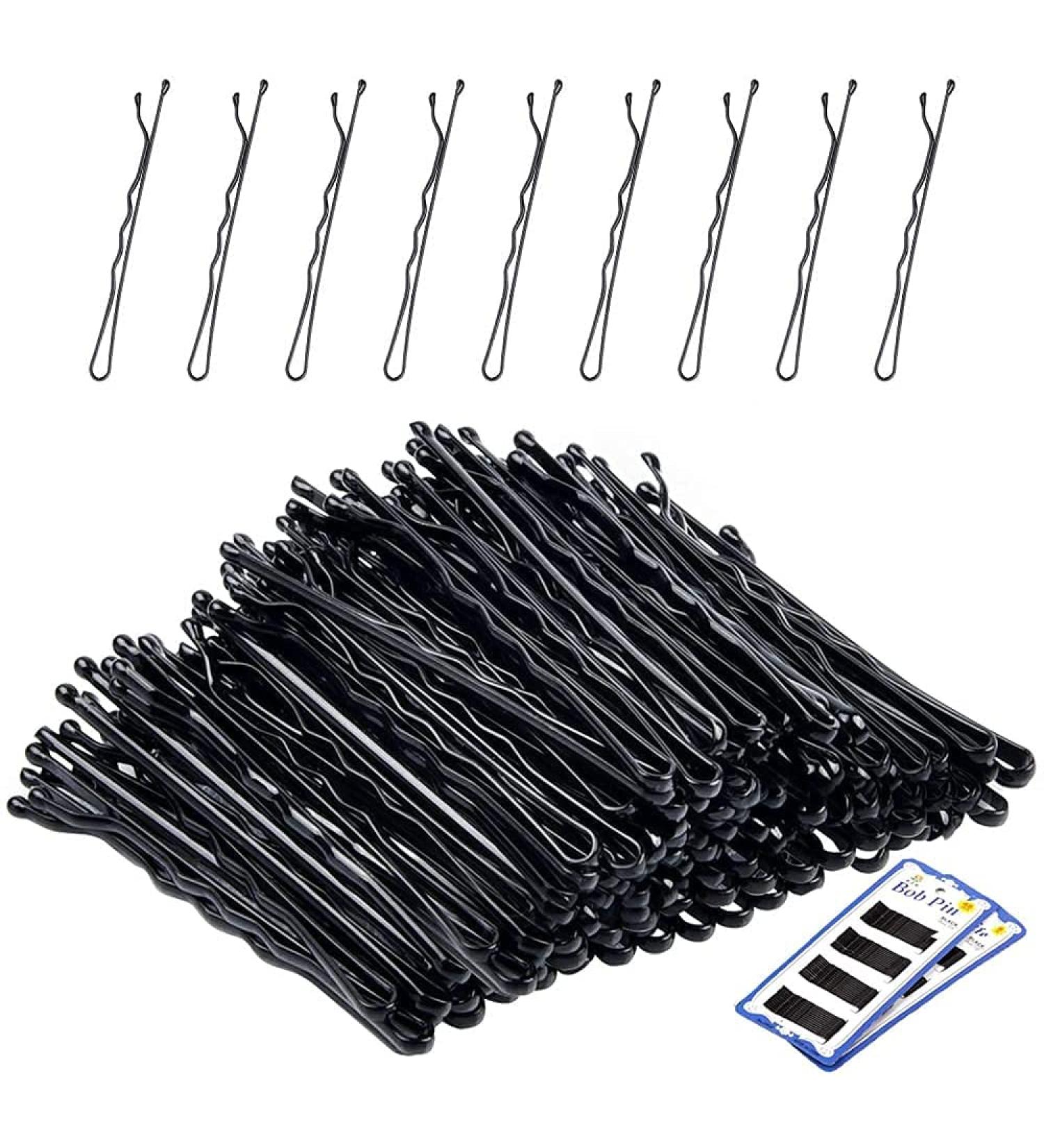Bamutu 36 PCS Traditional Metal Bobby Pins | Kirby Wavy Grips 55mm | Black Color - 5.5 inch - Buy Online on GoSupps.com