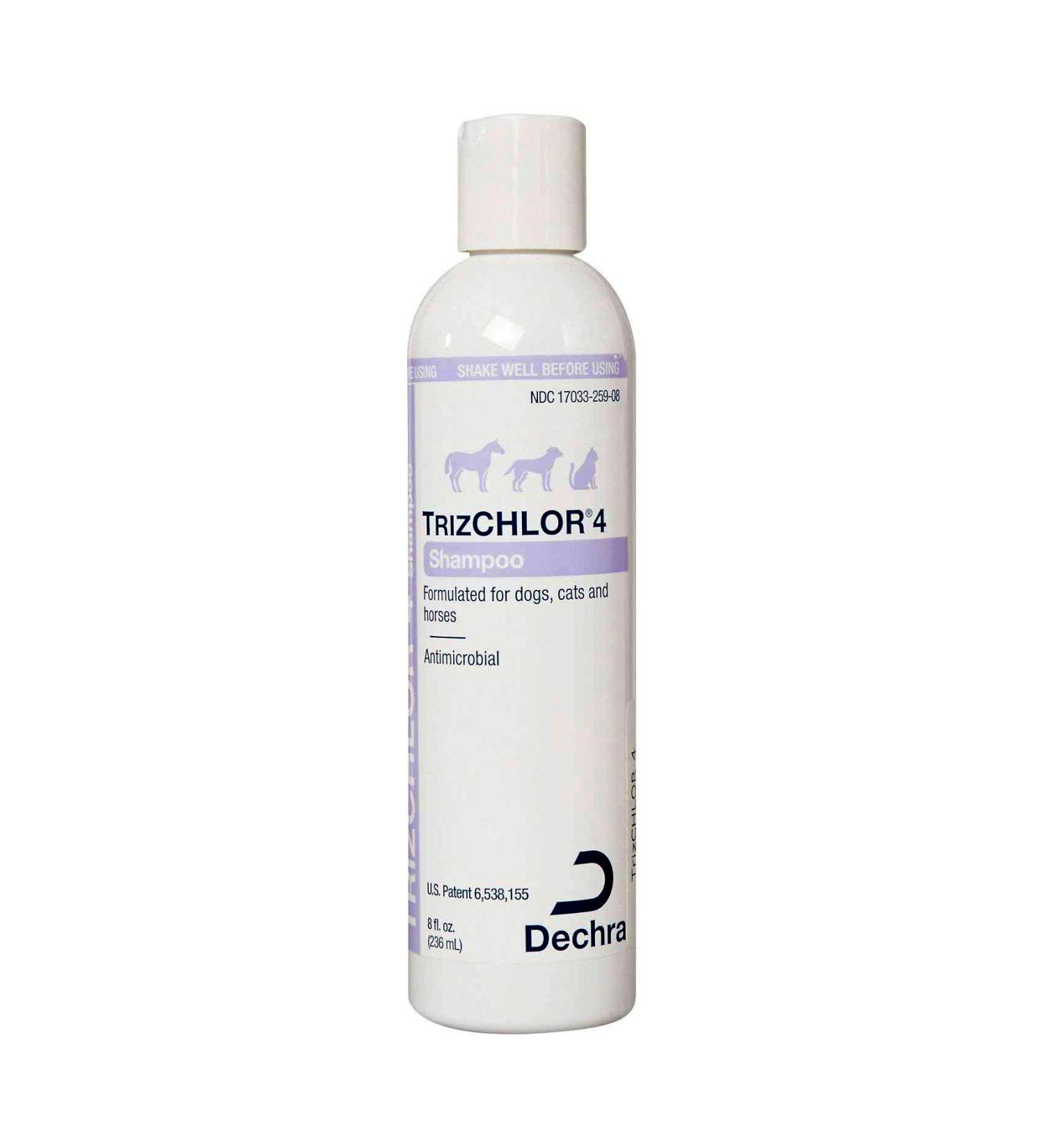 Dechra TrizCHLOR 4 Shampoo for Dogs, Cats & Horses (8oz)