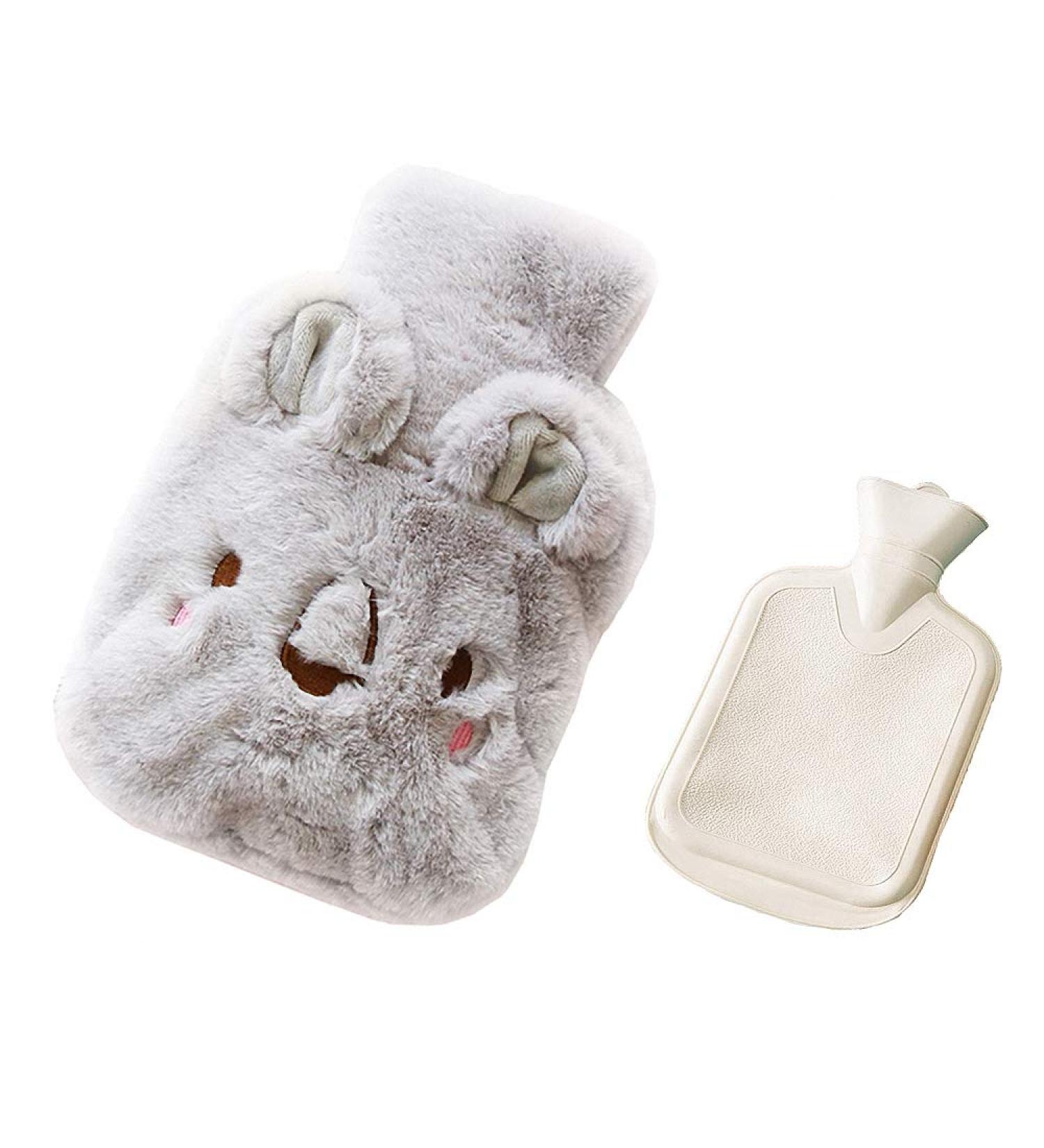 Hot Water Bottle Hot Water Bag 1L Classic Rubber Bottle with Cute Cover for Pain Relief (Koala) - Buy Online on GoSupps.com