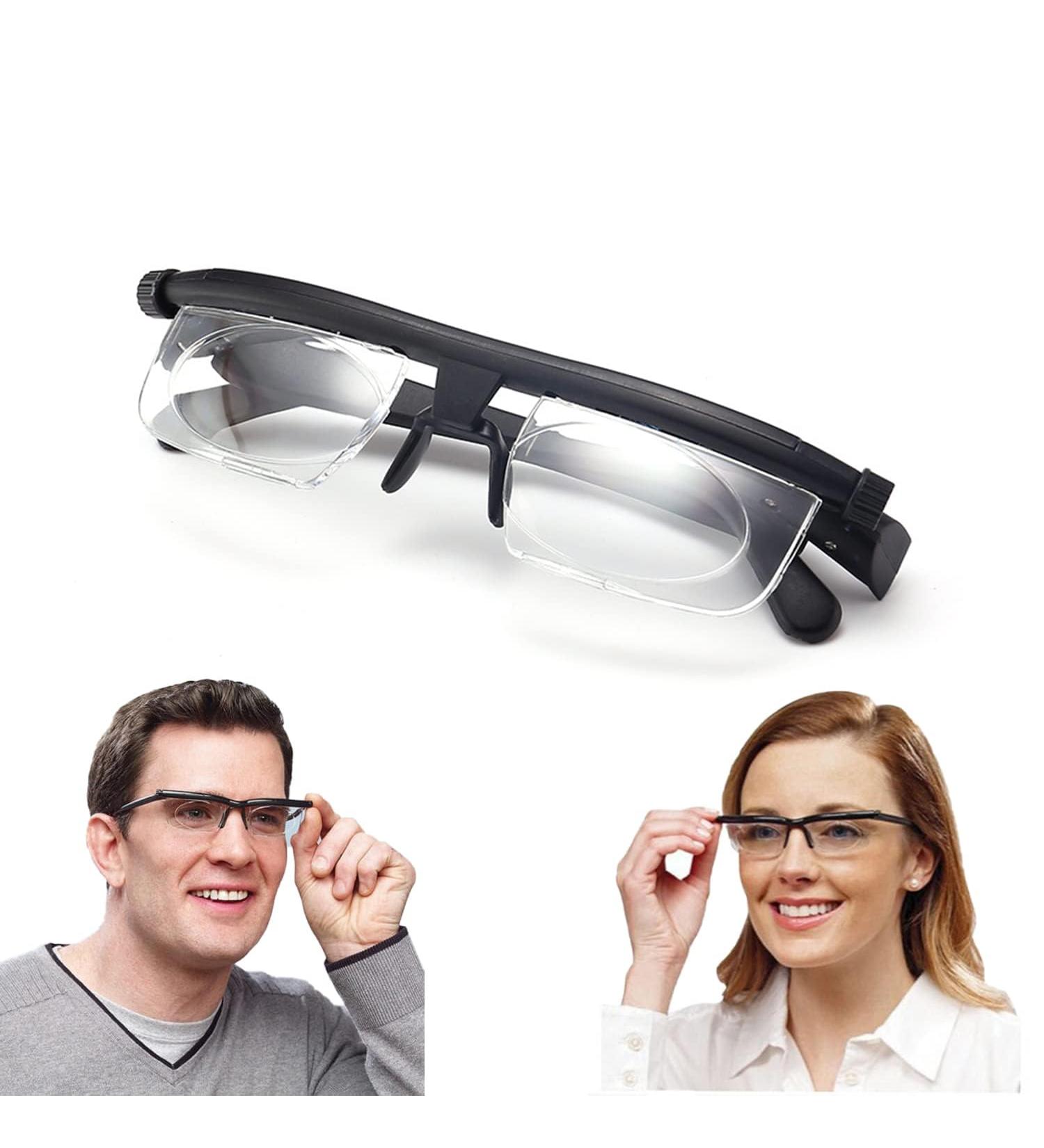 Clear Focus Glasses for Men & Women - Adjustable Auto-Zoom Dial for Close & Distant Vision | Optimal Distance Reading Eyewear - Buy Online on GoSupps.com