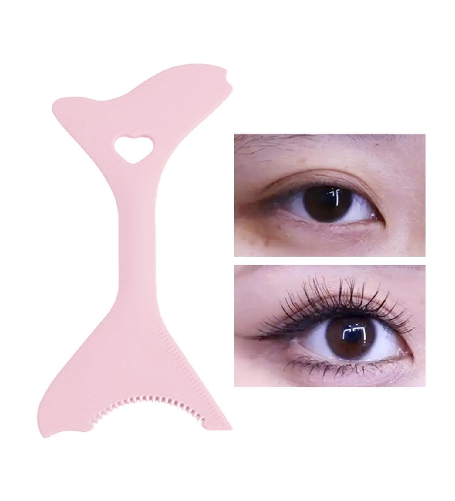 Silicone Eyeliner Tool Portable Lightweight Eyeliner Stencils Mascara Shield for Beginners Eyebrow Stencils for Winged Eyeliner Lashes Lip Liner Pochy Pink - Buy Online on GoSupps.com