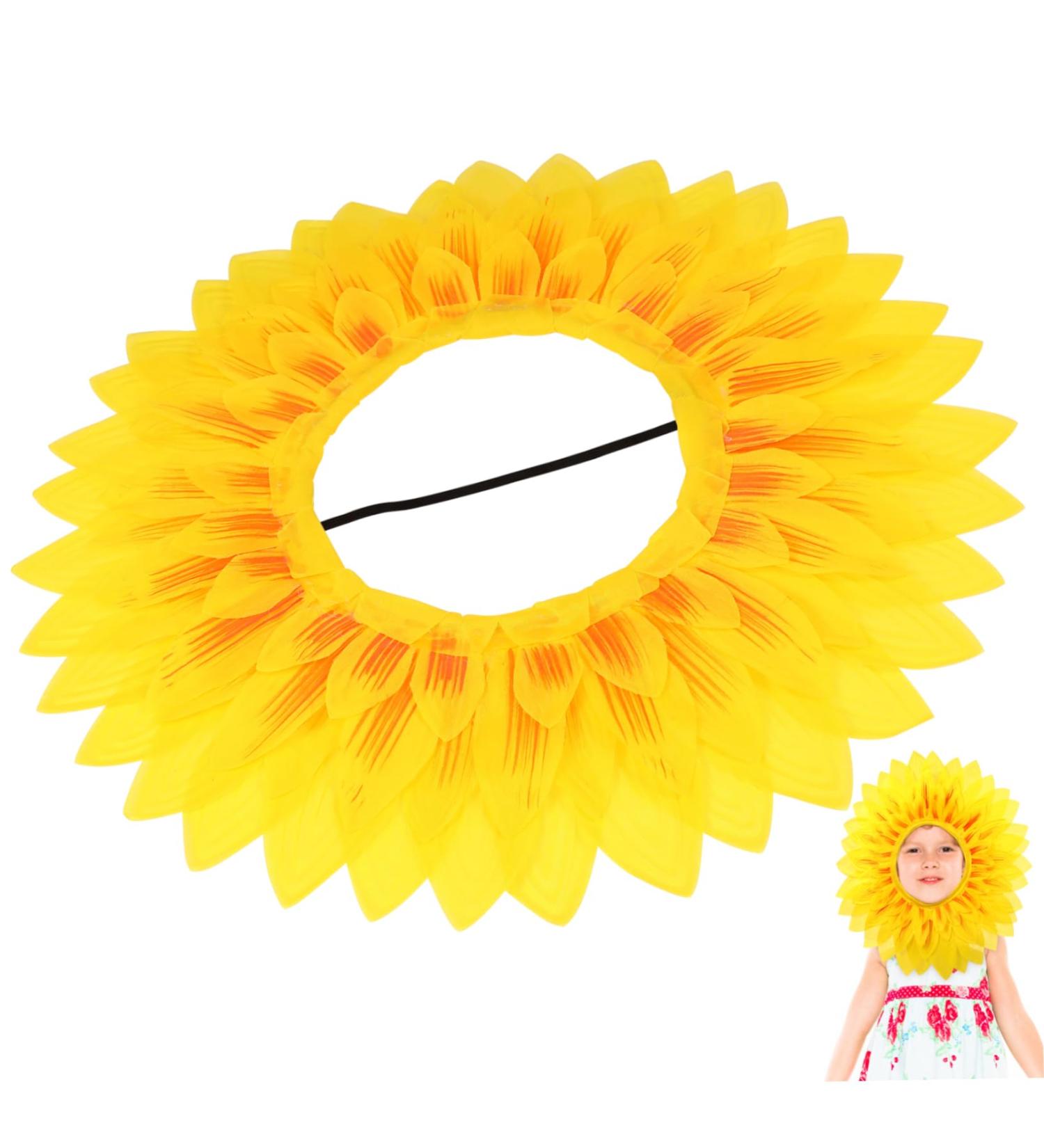 Alasum Sports Games Props Decor Sunflower Hood Yellow Flower Headgear Sunflower Headdress Kids Dresses Girl - Buy Online on GoSupps.com