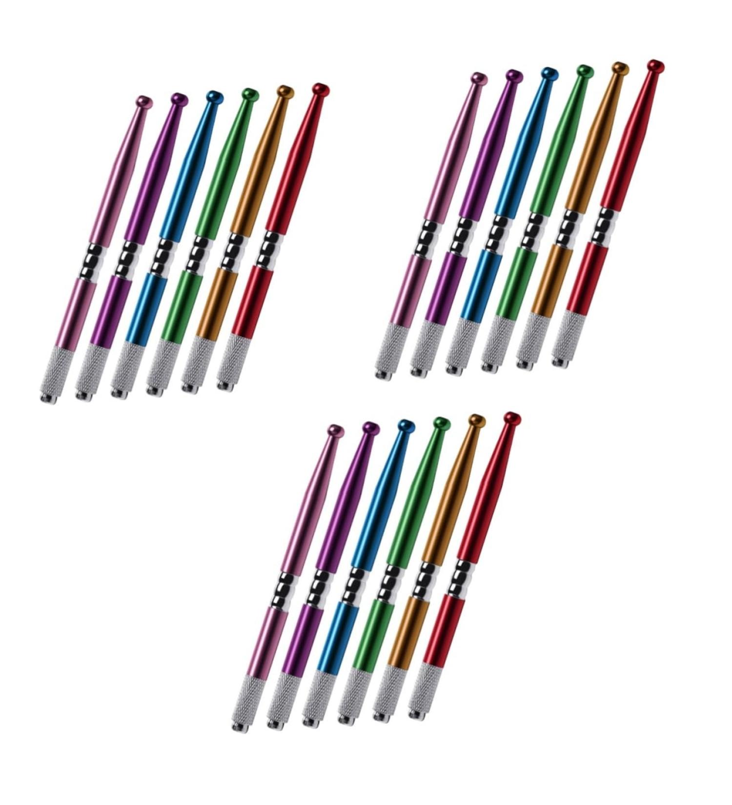 FOMIYES Microblading Pen 18 pcs Makeup Professional Permanent Pen Manual Supplies Pencil Eyebrow for Embroidered Steel Pens - Buy Online on GoSupps.com