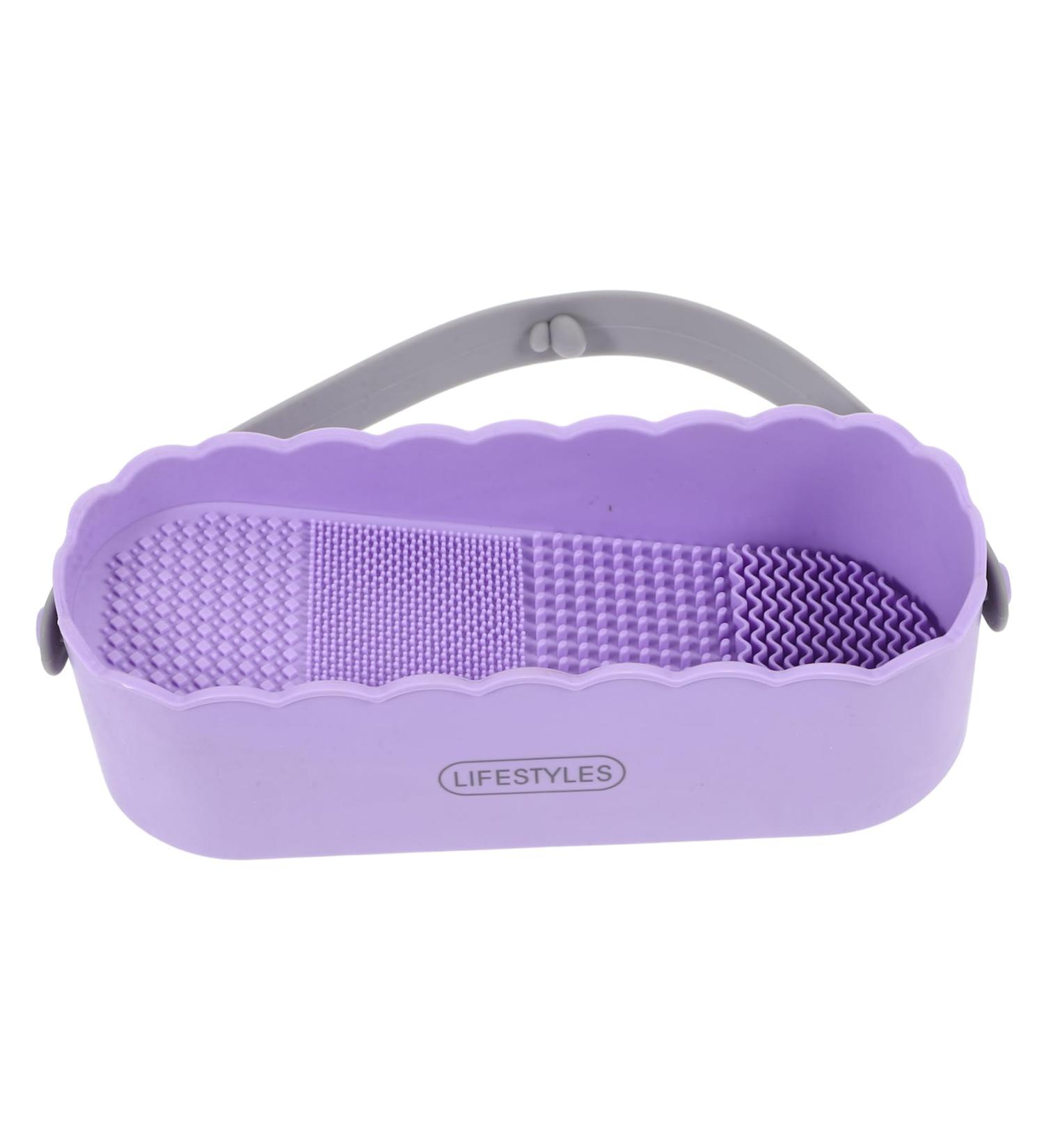 minkissy Box Makeup Brush Storage Box Brush Cleaning Container Cleaner Container Makeup Tools Cleaner Cosmetics Brush Cleaner Makeup Supplies Sponge Miss Beauty Egg Shelf - Buy Online on GoSupps.com