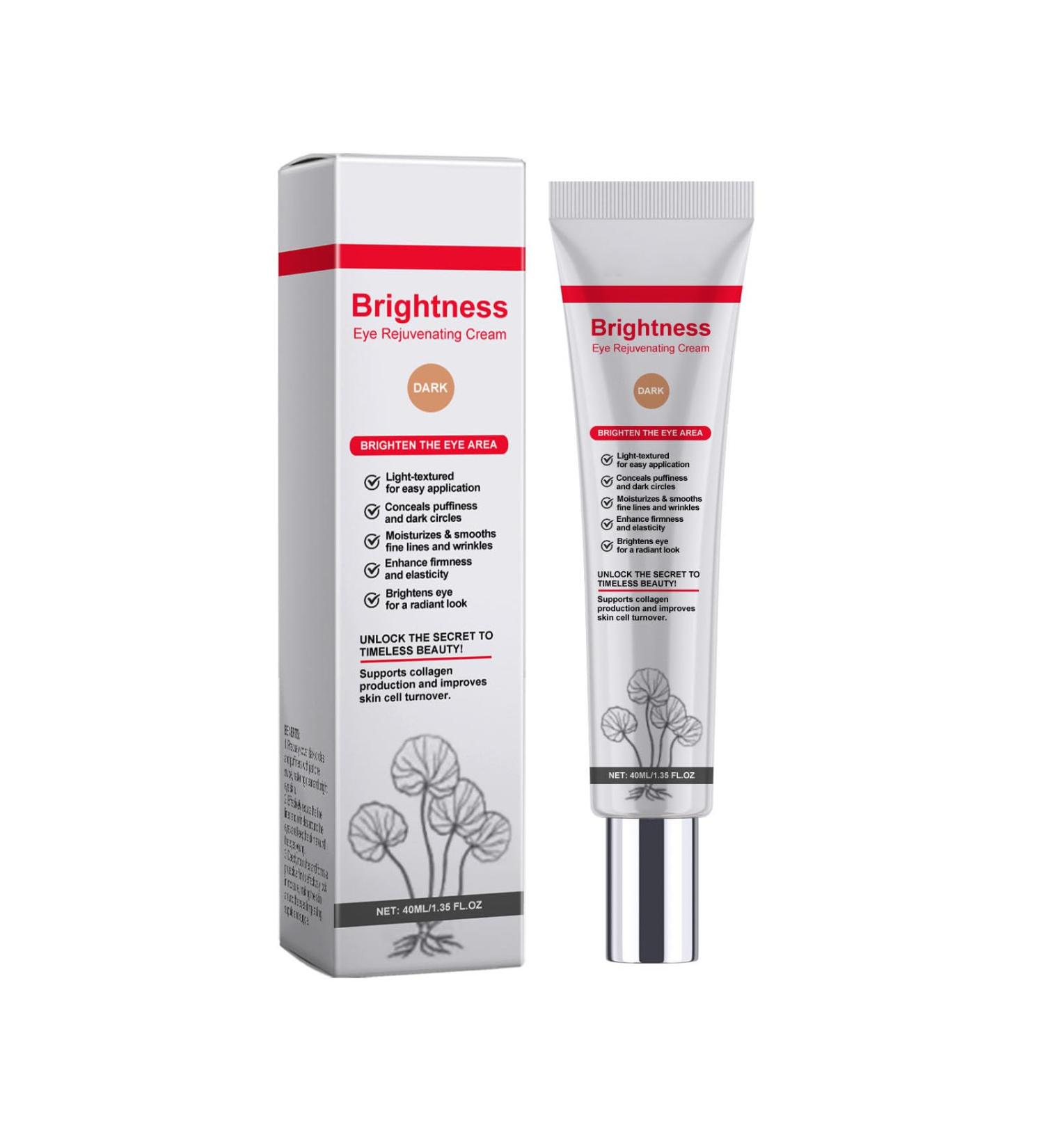 Cc Eye Cream with Centella Asiatica - 3 in 1 Full Coverage Anti-Dark Circles Cc Cream - Moisturizing Brightening and Tinted Corrector - SPF 20 Sun Protection (Dark) - Buy Online on GoSupps.com