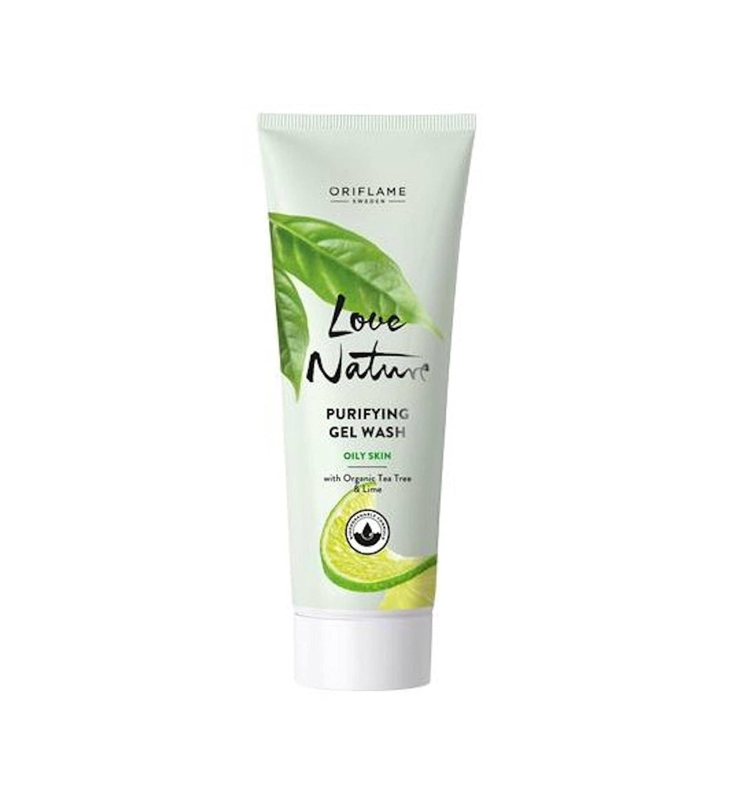 Oriflame Love Nature Purifying Gel Wash with Organic Tea Tree & Lime 125ML