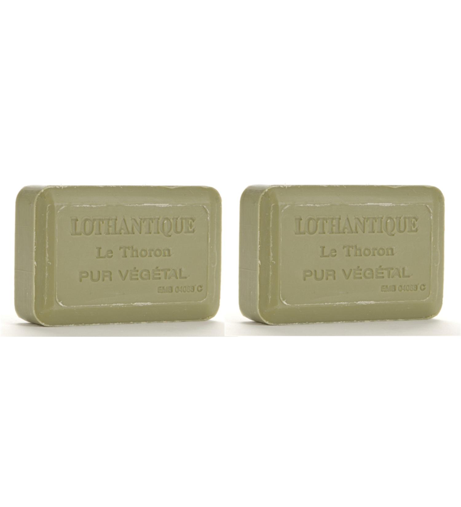 Authentique Shea Butter Vegetable Bar Soap - 2 Bars 200g Each (Olive Lavender)