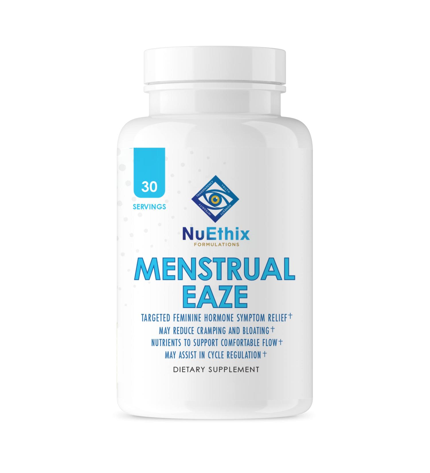 NuEthix Menstrual Eaze Dietary Supplement - Hormone Symptom Relief - 30 Servings - Buy Online on GoSupps.com