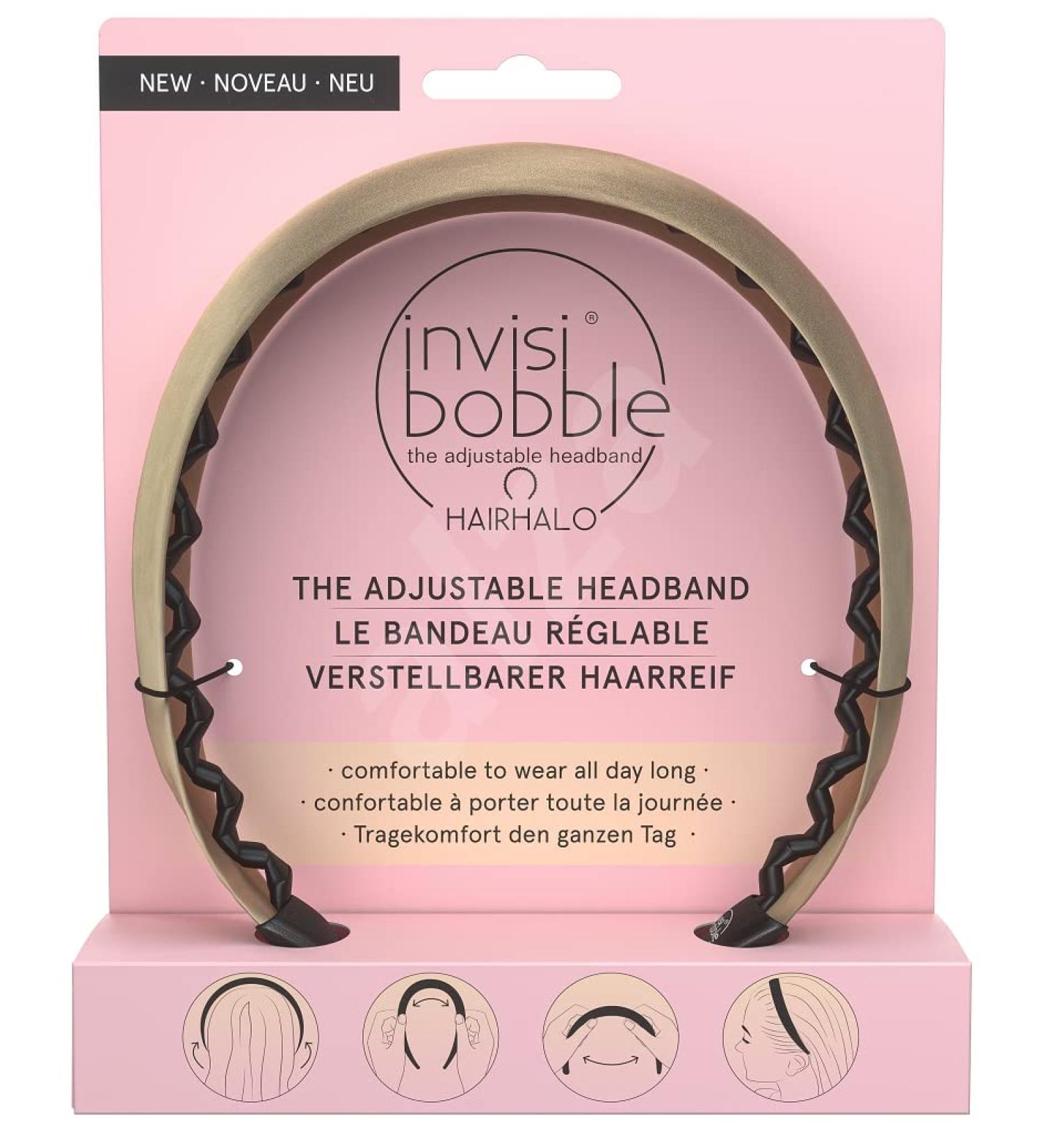 INVISIBOBBLE Adjustable Headband with Hair Halo Letter "Get Fizzycal"