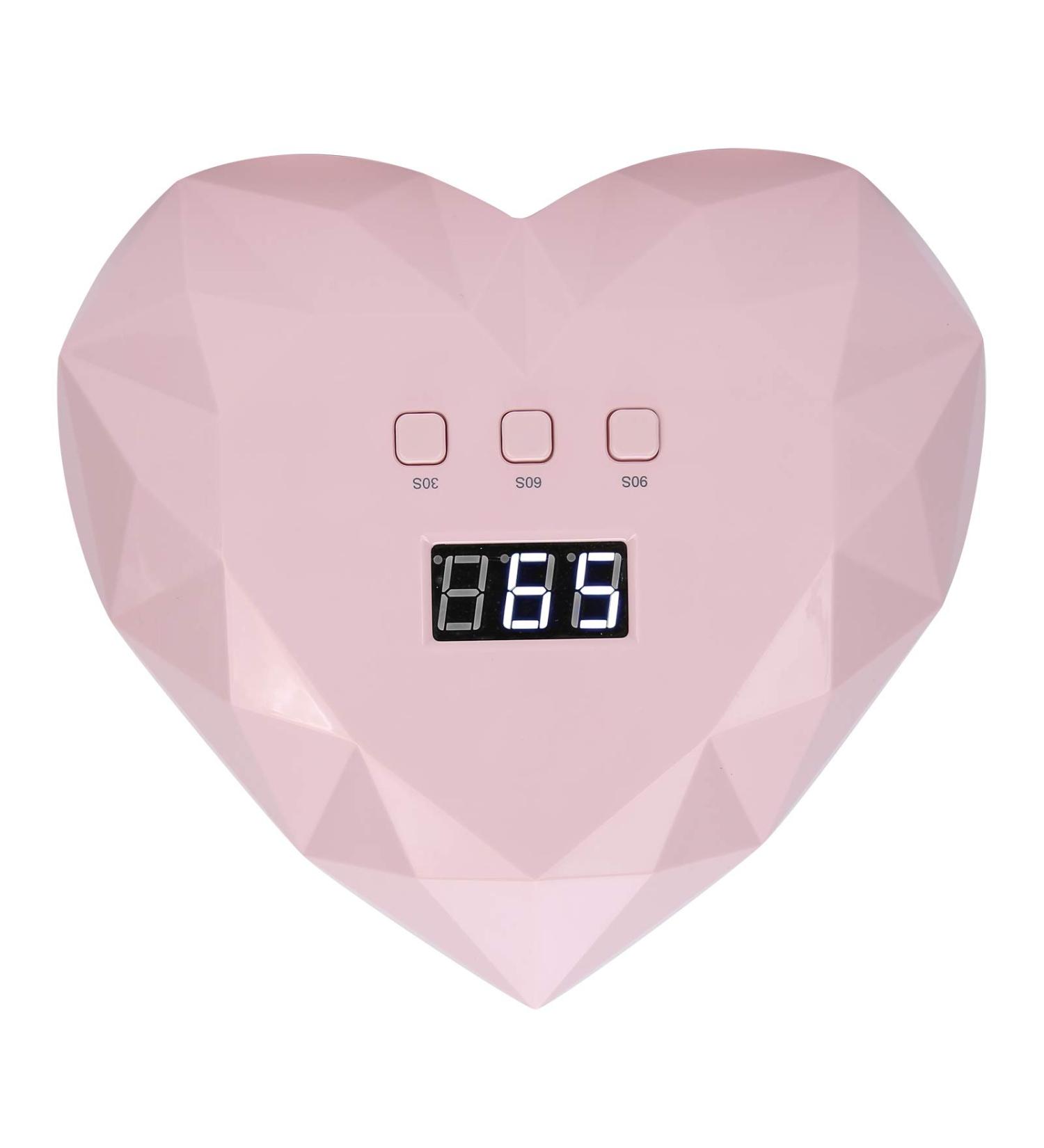 UV-LED Nail Lamp | Professional Heart-Shaped Nail Dryer with 3 Timers | Perfect Nail Art Tools for Home & Studio (EU) - Buy Online on GoSupps.com