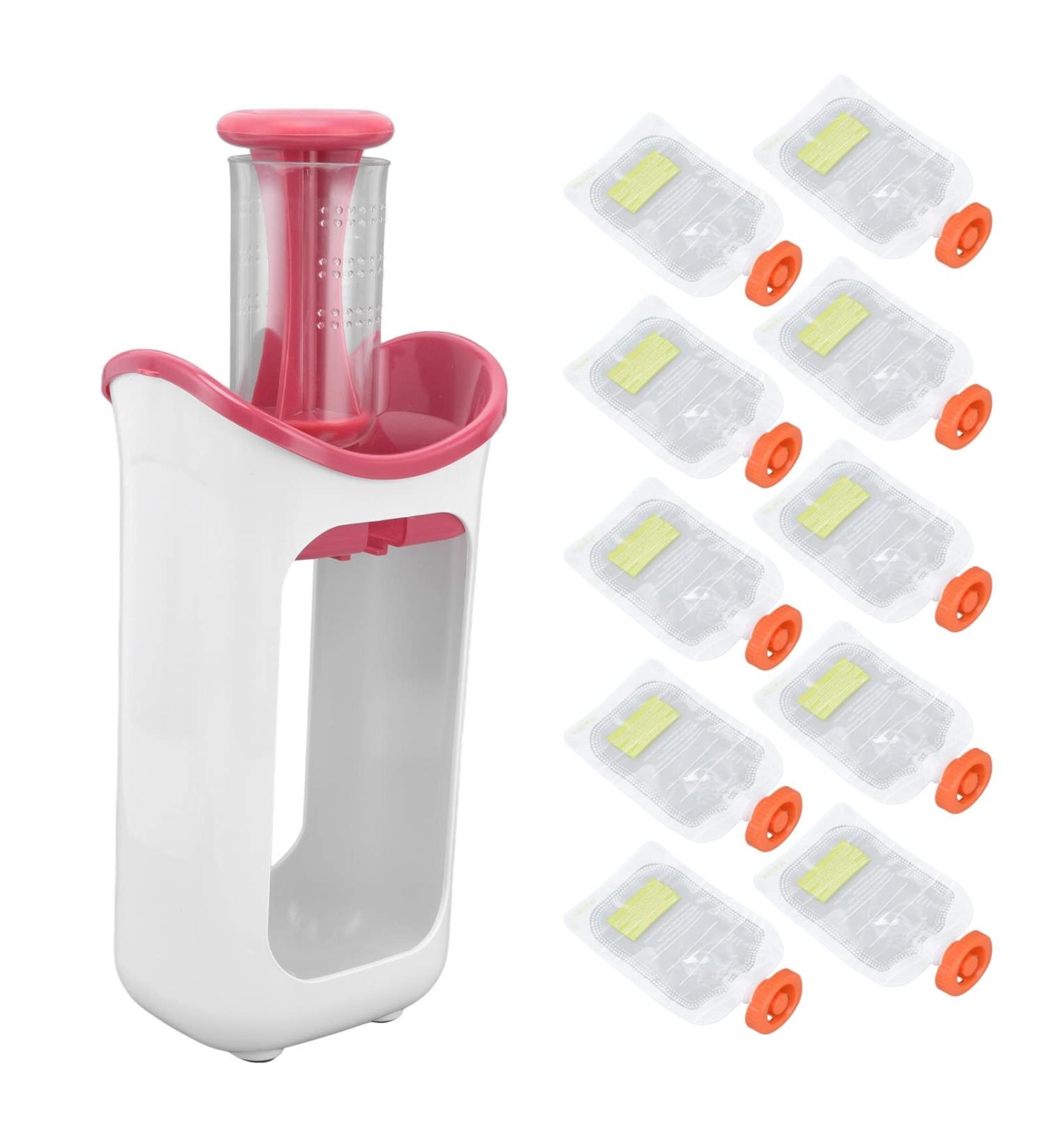 Highly Durable Baby Food Masher - Easy to Clean Blender for Home, School, and Camping (Red) - Buy Online on GoSupps.com