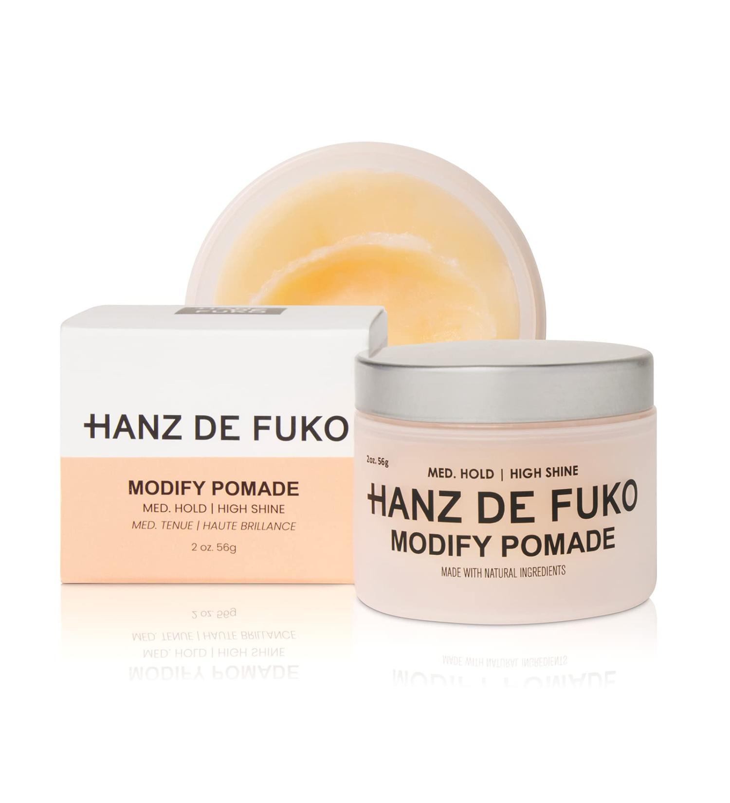 Hanz de Fuko Modify Pomade 2 oz. | Medium Hold, High Shine, Organic Ingredients - Buy Online on GoSupps.com