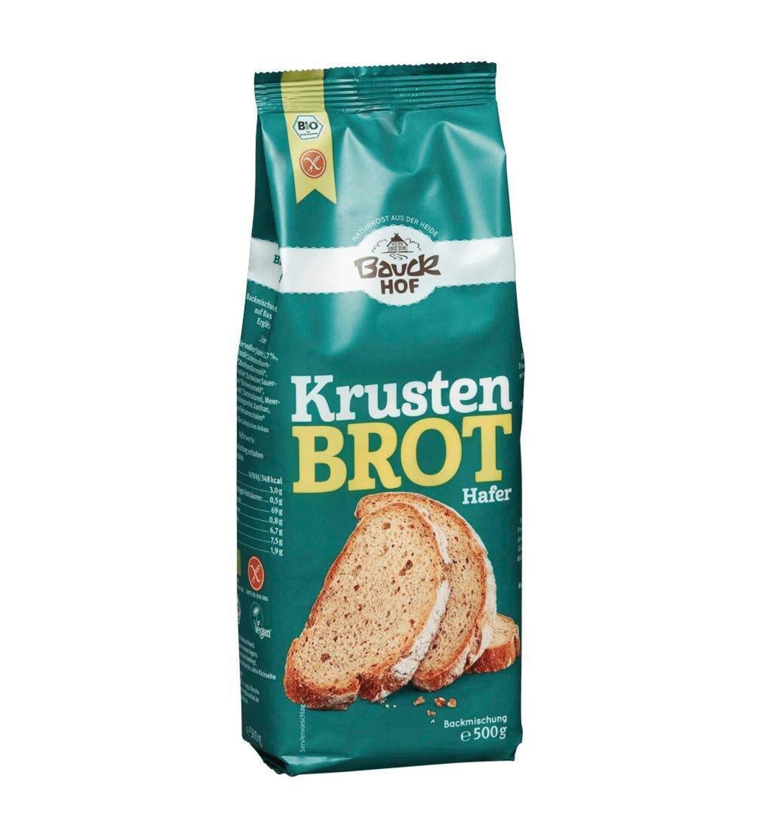 Bauckhof Gluten Free Oatmeal Crust-Bread Blend (500g) - Organic