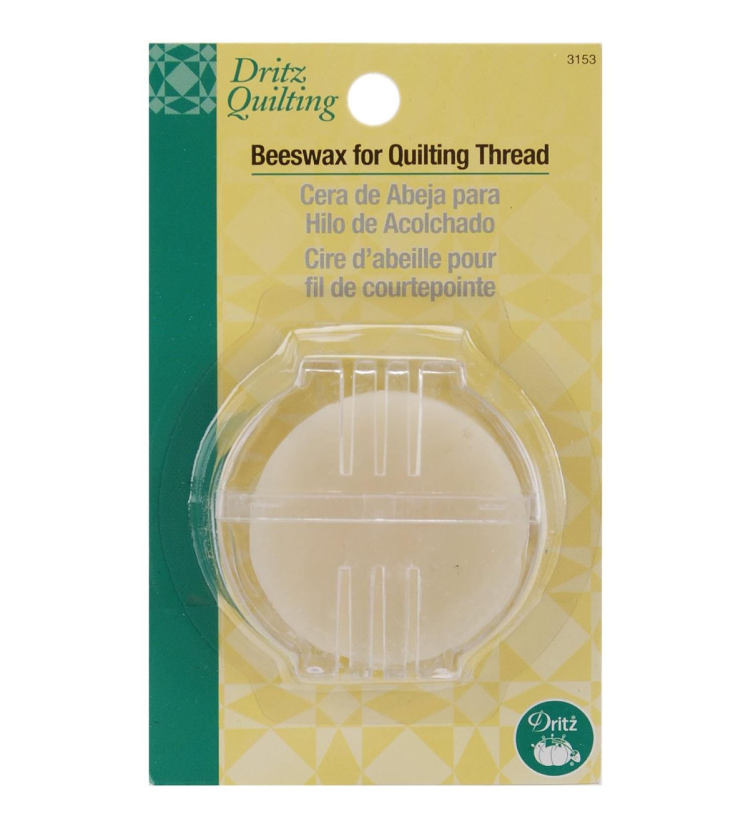 Dritz 3153 Beeswax for Quilting Thread with Holder  Natural  1 Pack