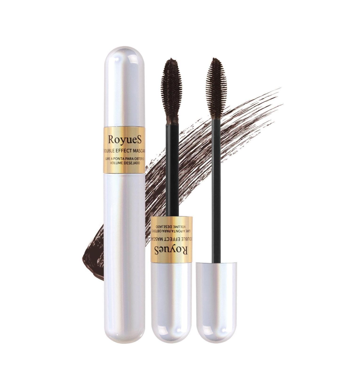 Lengthening Mascara Double Effect Lengthening Waterproof Mascara Black - Extensions Feathery Soft Full Lashes Eye Makeup for Lifting Curling Multiplying Kagrote Brown - Buy Online on GoSupps.com
