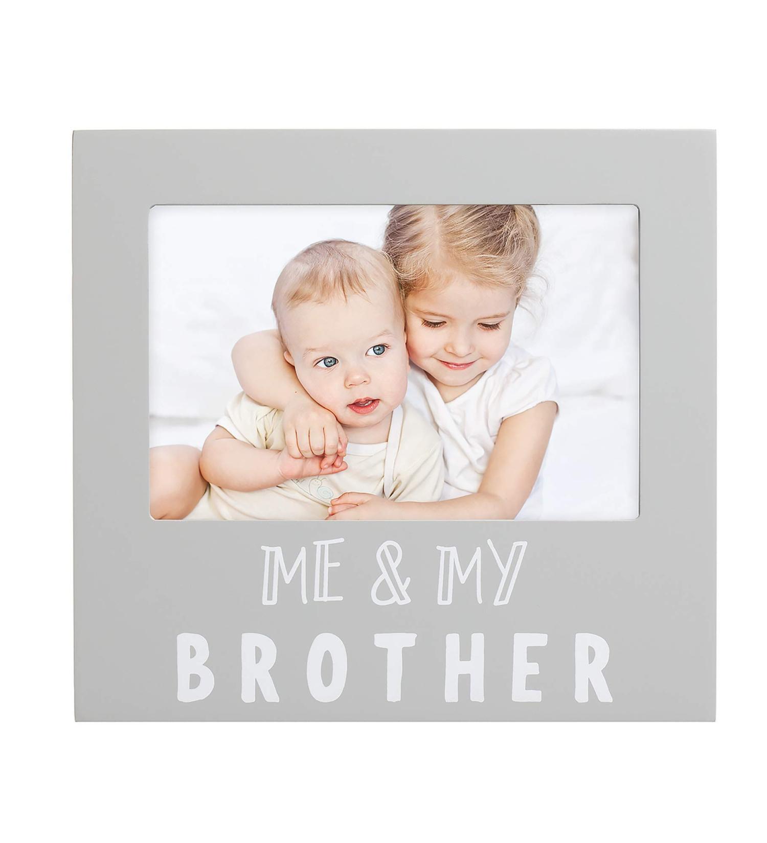 Pearhead Me and My Brother Sentiment Photo Frame - Big Sister or Brother Gift - Gray - Buy Online on GoSupps.com