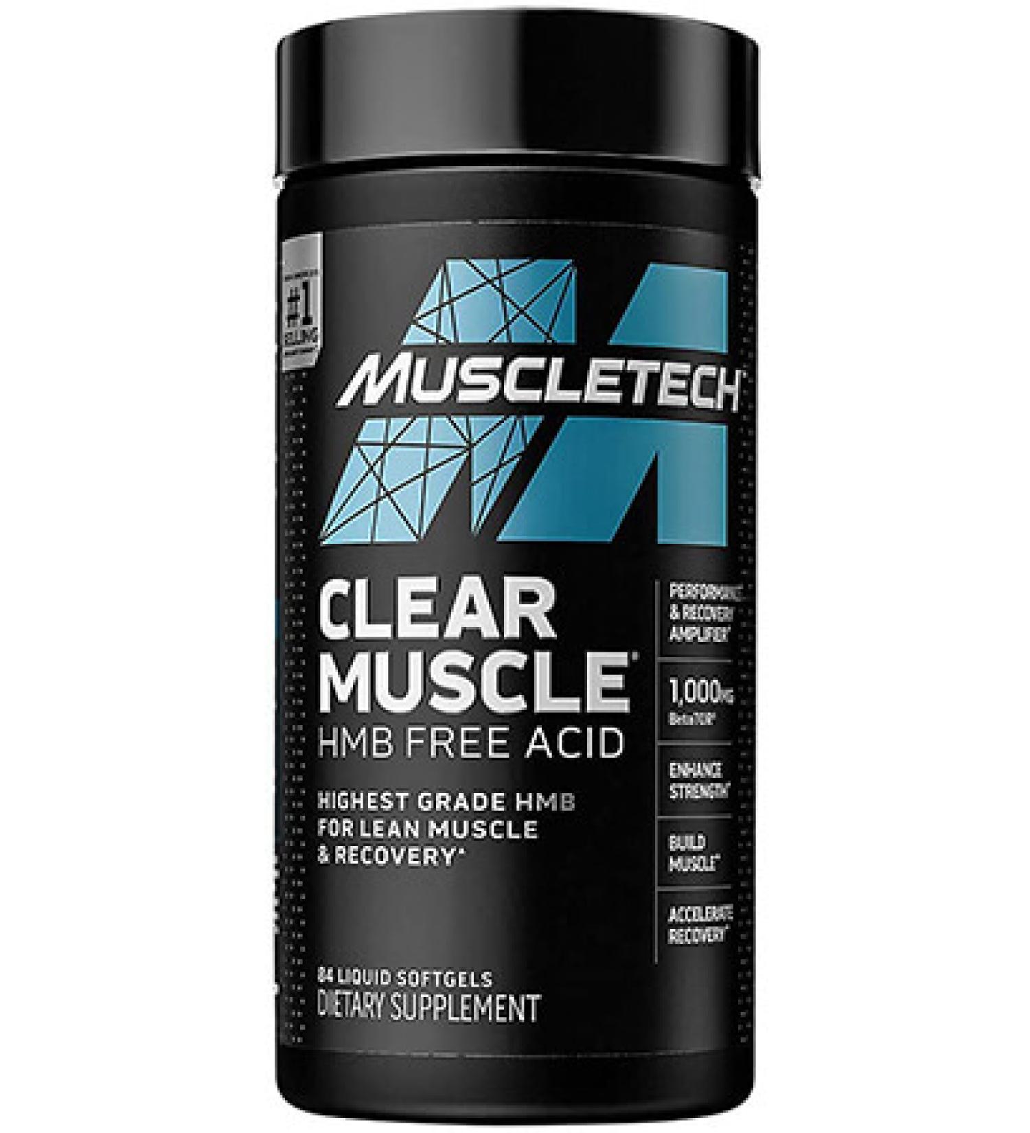 Muscletech Clear Muscle 168 Liquid Caps - Enhanced Strength & Performance - Buy Online on GoSupps.com