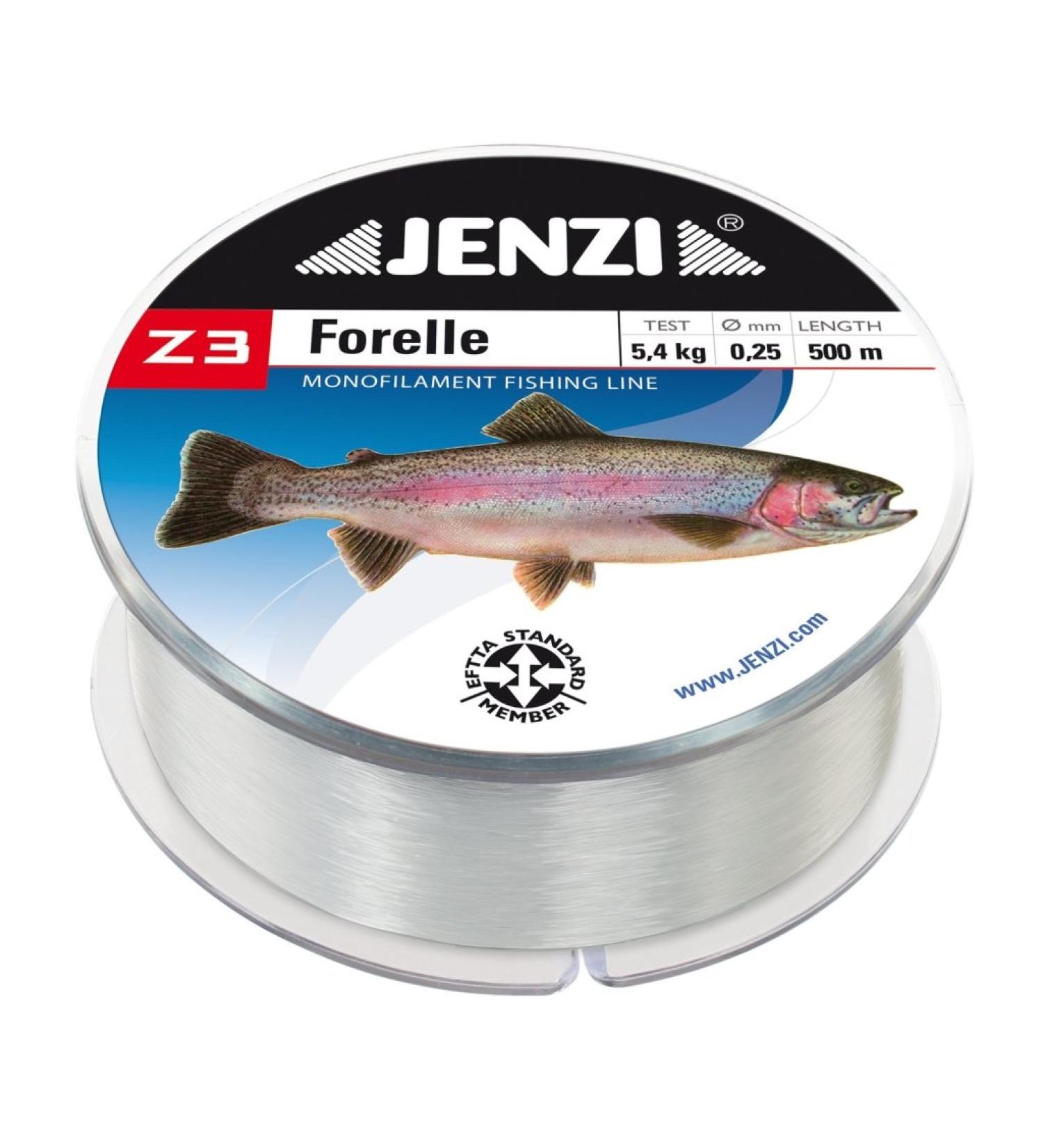 Jenzi fishing line Z3 Line Trout 0.28mm 5.6 kg 500m
