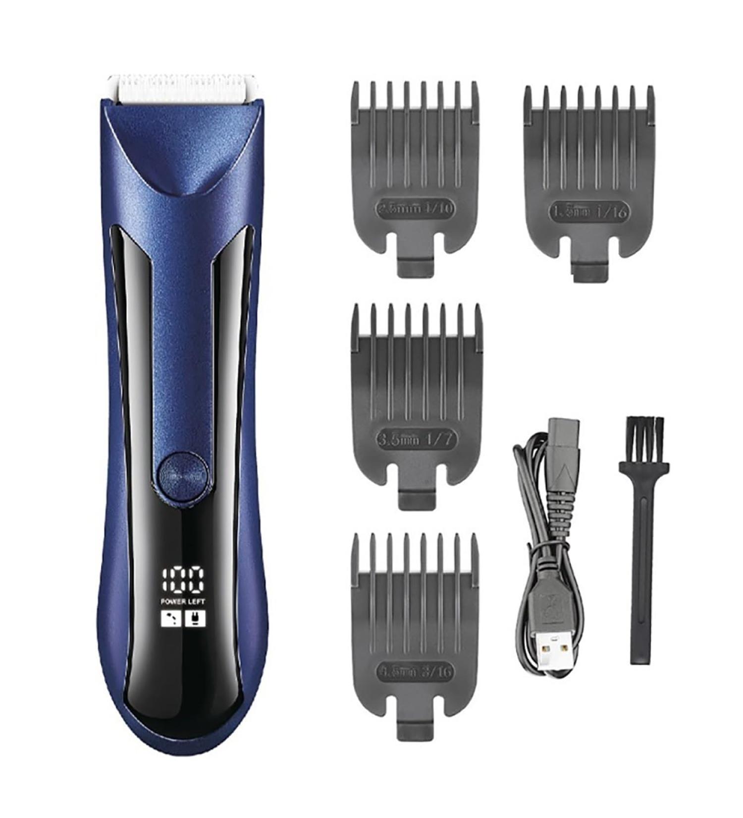 Waterproof Hair Clippers for Men & Women - Rechargeable Body Groomer & Beard Trimmer with Ceramic Blade - Buy Online on GoSupps.com