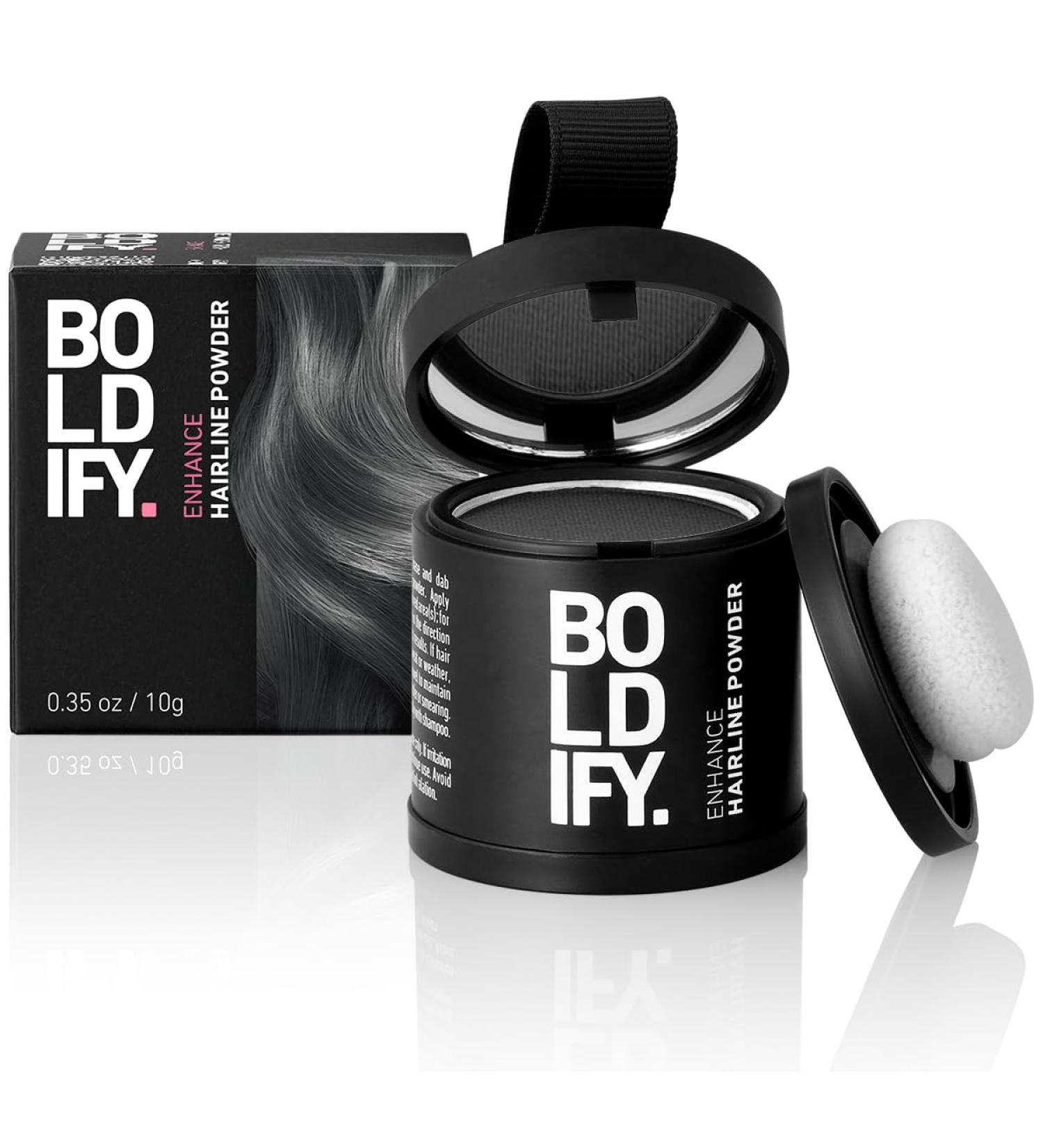 BOLDIFY Hairline Powder - LARGER 10g Bottle - Root Touch Up Powder - Instantly Conceals Hair Loss - Hair Toppers for Women & Men Hair Powder for Thinning Stain-Proof 48 Hour Formula (Dark Grey) 10 g (Pack of 1) Dark Grey - Buy Online on GoSupps.com