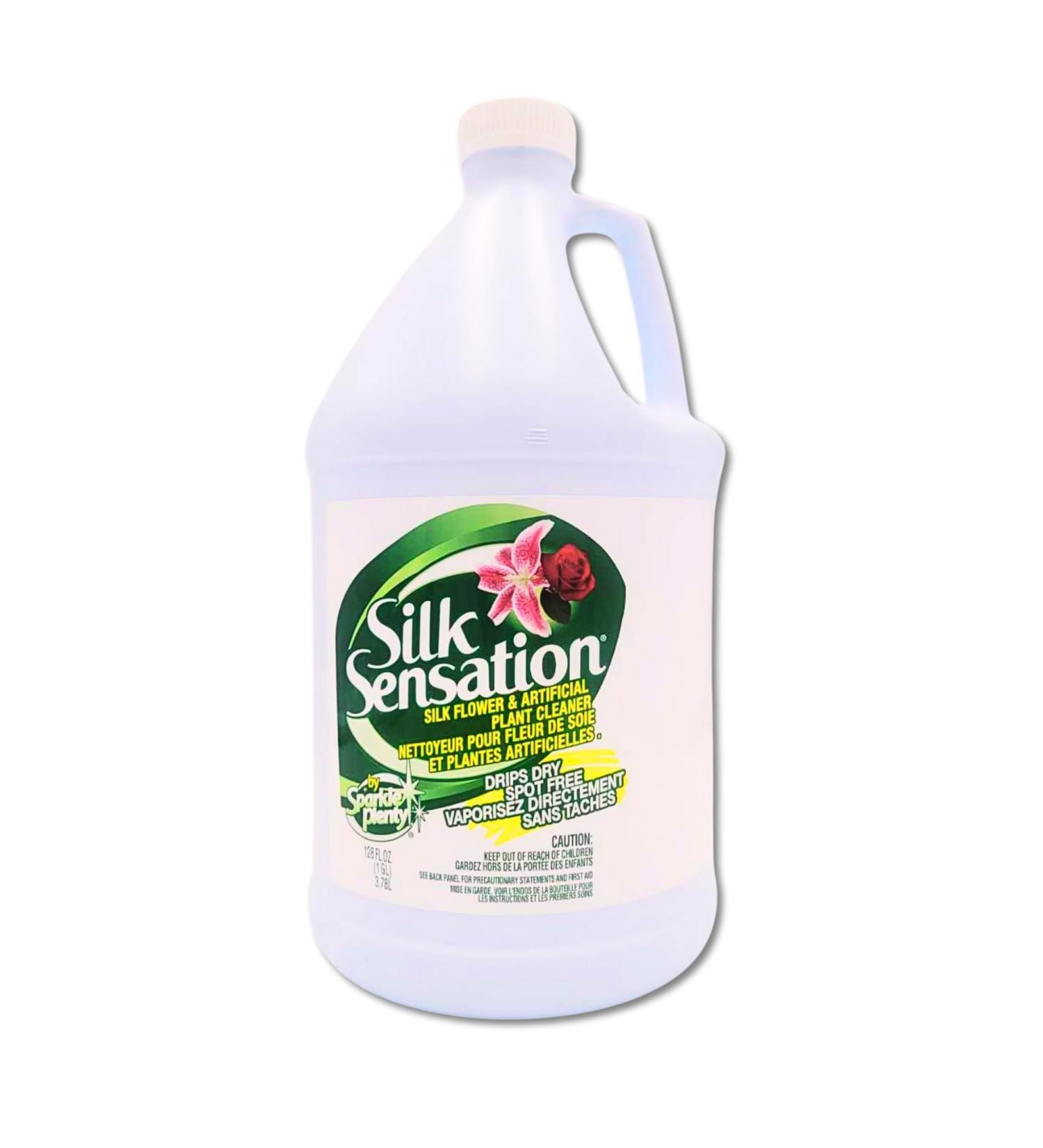 Sparkle Plenty Silk Sensation Fake Plant Cleaner - No Wipe Spray for Artificial Plants & Flowers (1 Gallon) - Best Silk Plant Cleaner - Buy Online on GoSupps.com