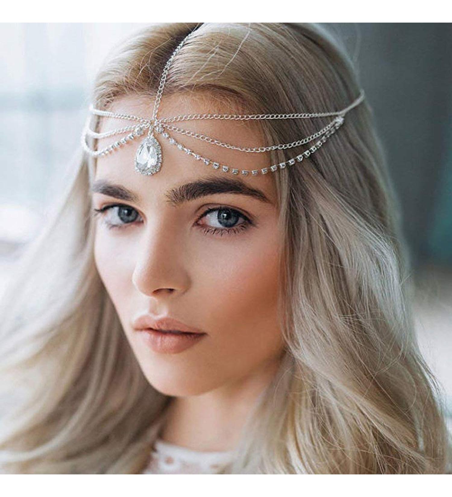 Chargances Halloween Head Chain - Delicate Boho Hair Accessory in Rose Gold for Women and Girls - Buy Online on GoSupps.com