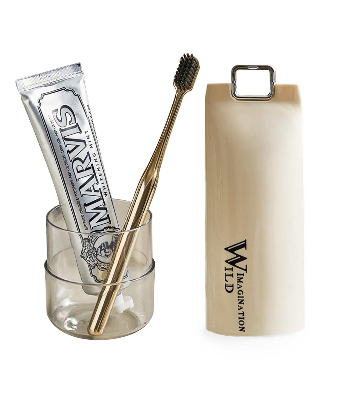 Ryvera Portable Toothbrush Case & Travel Holder | Toothpaste Storage Box for Camping & Travel - Buy Online on GoSupps.com